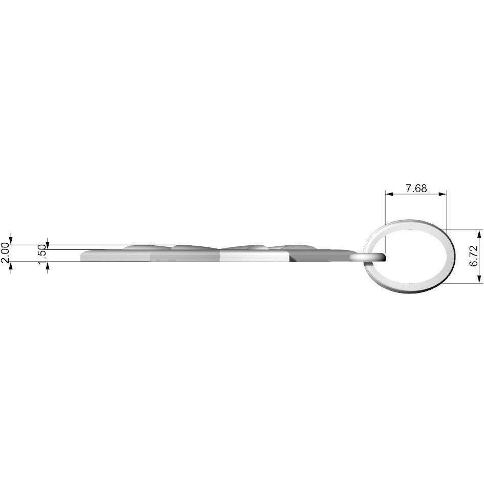 Pendant Star of David 3D print model_3