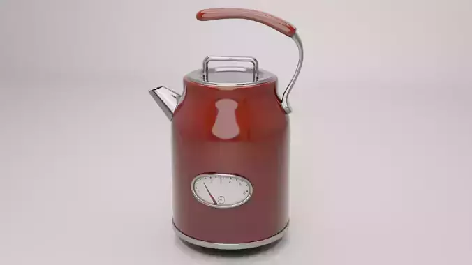Retro Style Tea Kettle 3D model