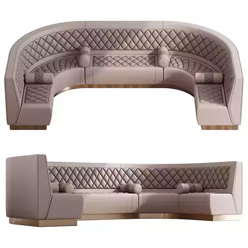 Cafe Sofa - 01  3D model