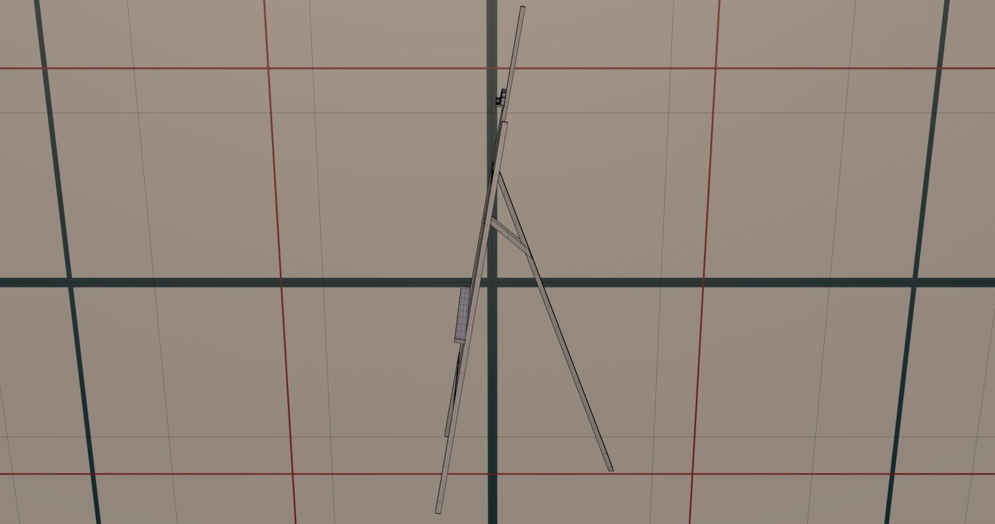 Canvas and easel PBR 3D model_23