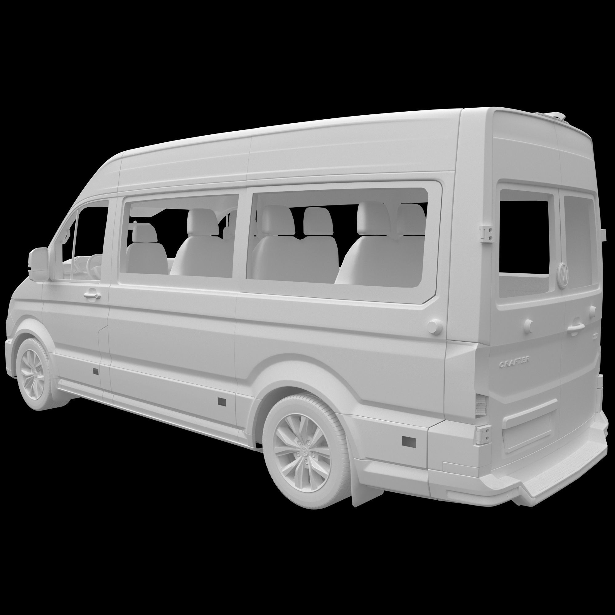 VW Crafter 2 Passenger 3D model_15
