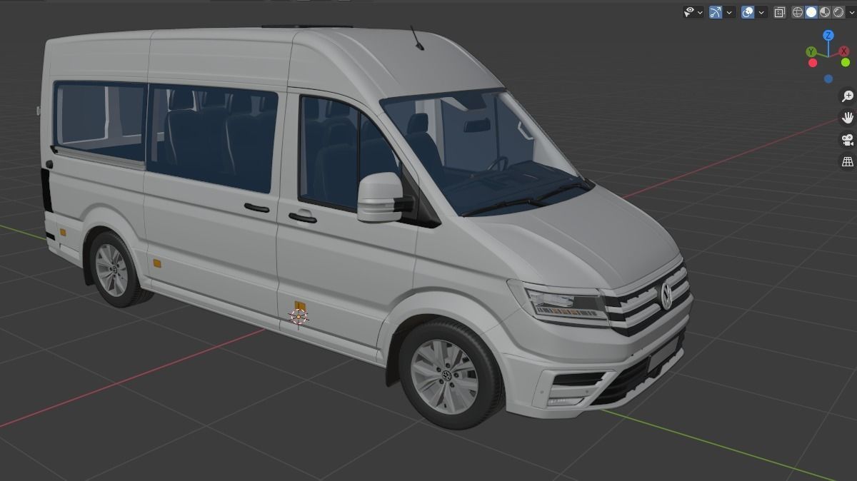 VW Crafter 2 Passenger 3D model_25