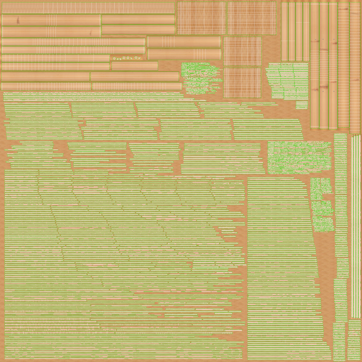 Bamboo Set rattan chair and stool Low-poly 3D model_10