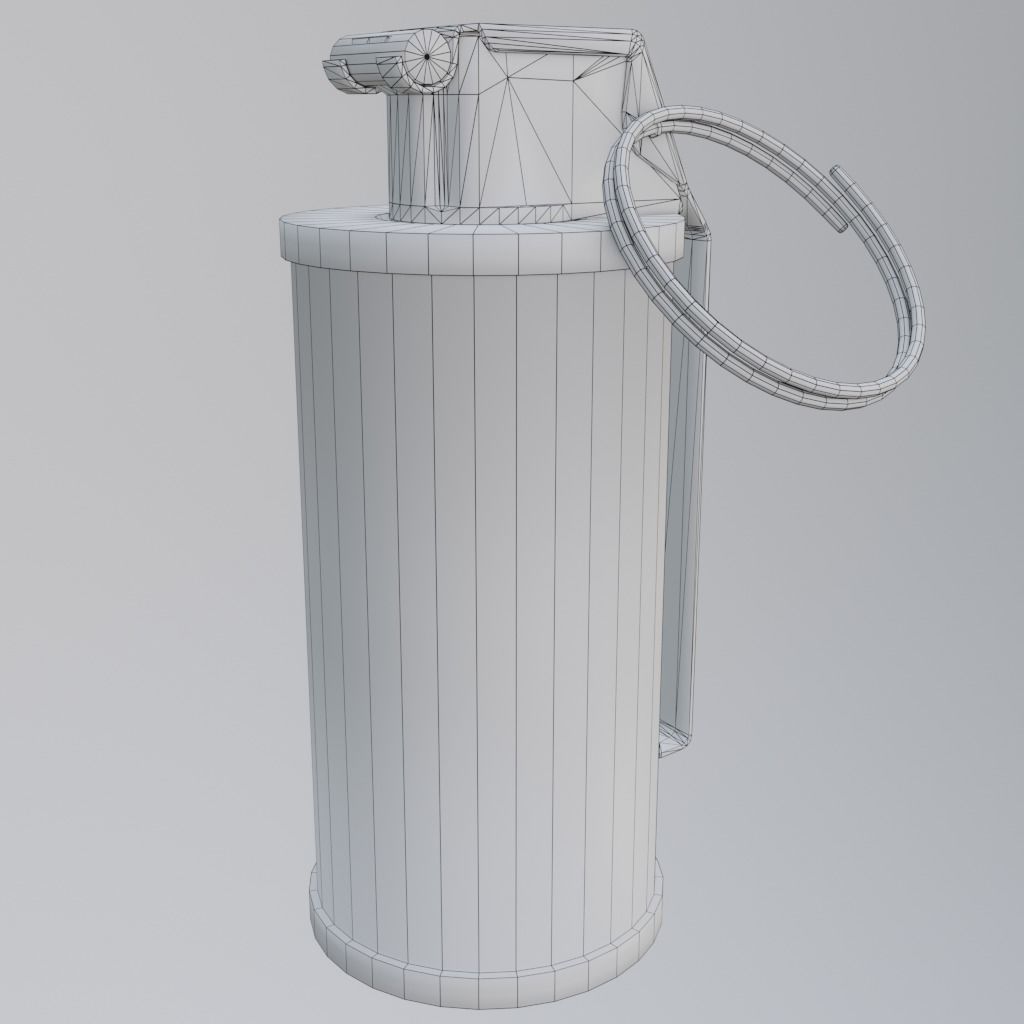 Smoke grenade Free low-poly 3D model_21