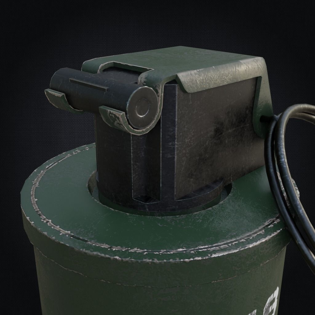 Smoke grenade Free low-poly 3D model_6