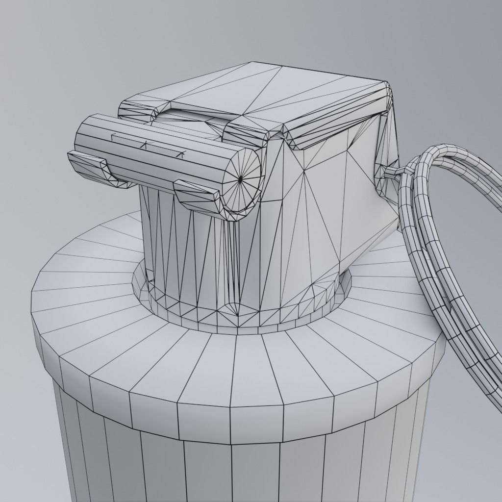Smoke grenade Free low-poly 3D model_20