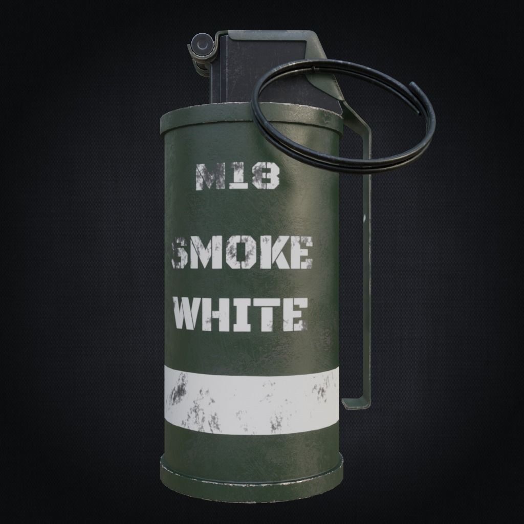Smoke grenade Free low-poly 3D model_2