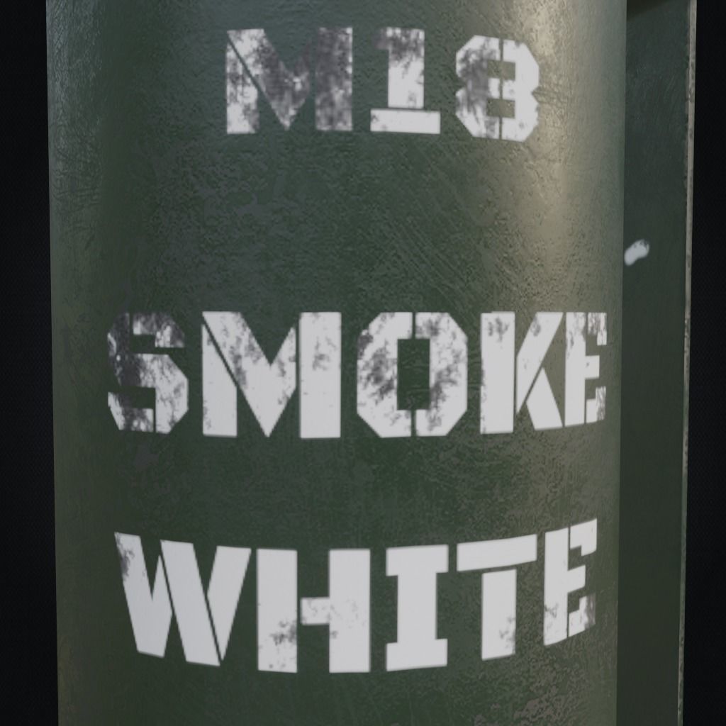 Smoke grenade Free low-poly 3D model_4