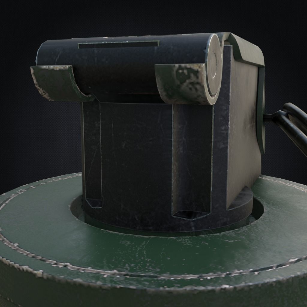 Smoke grenade Free low-poly 3D model_9