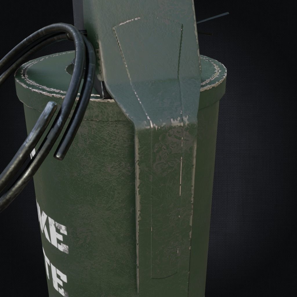 Smoke grenade Free low-poly 3D model_7