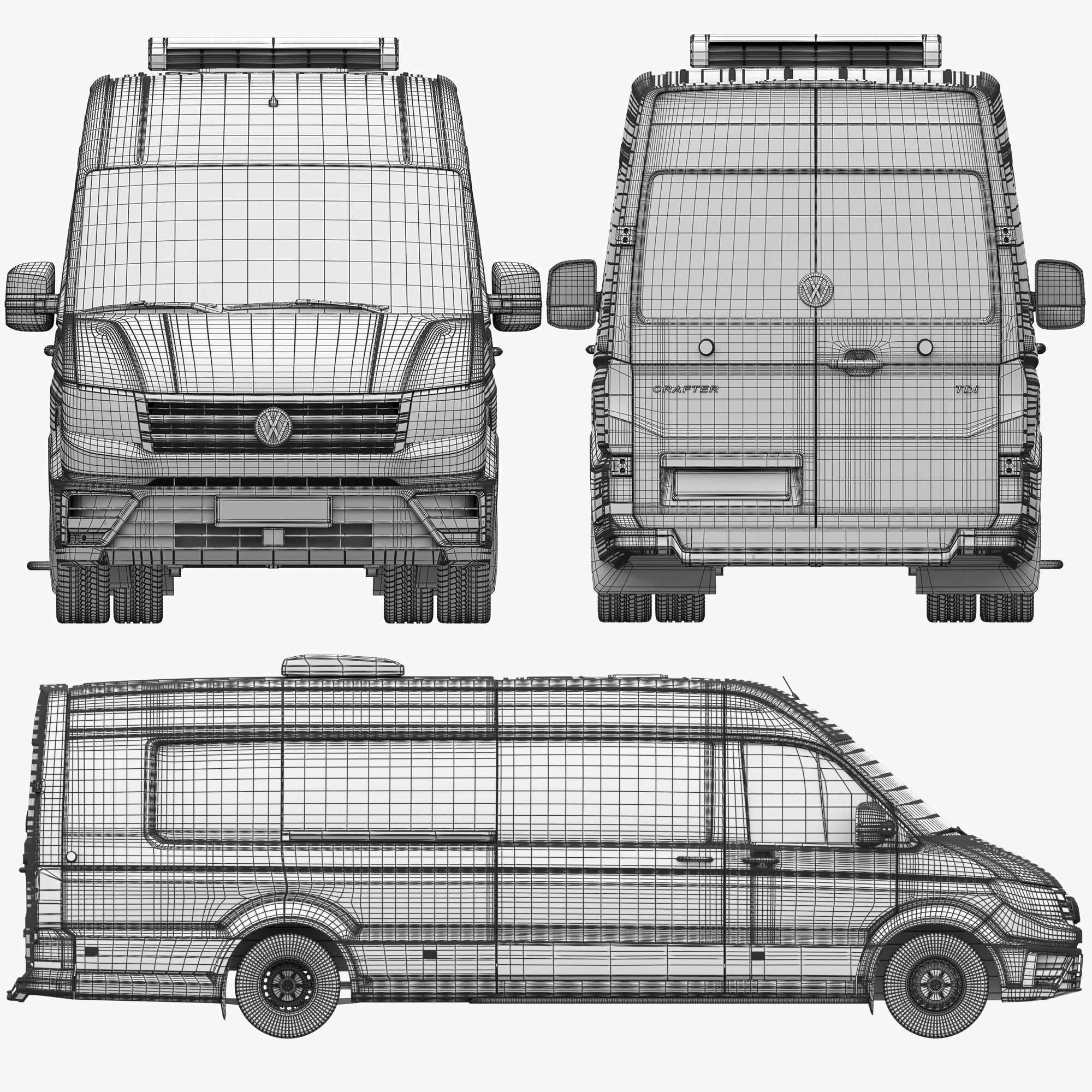 VW Crafter50 2Gen L5H3 MiniBus  3D model_25