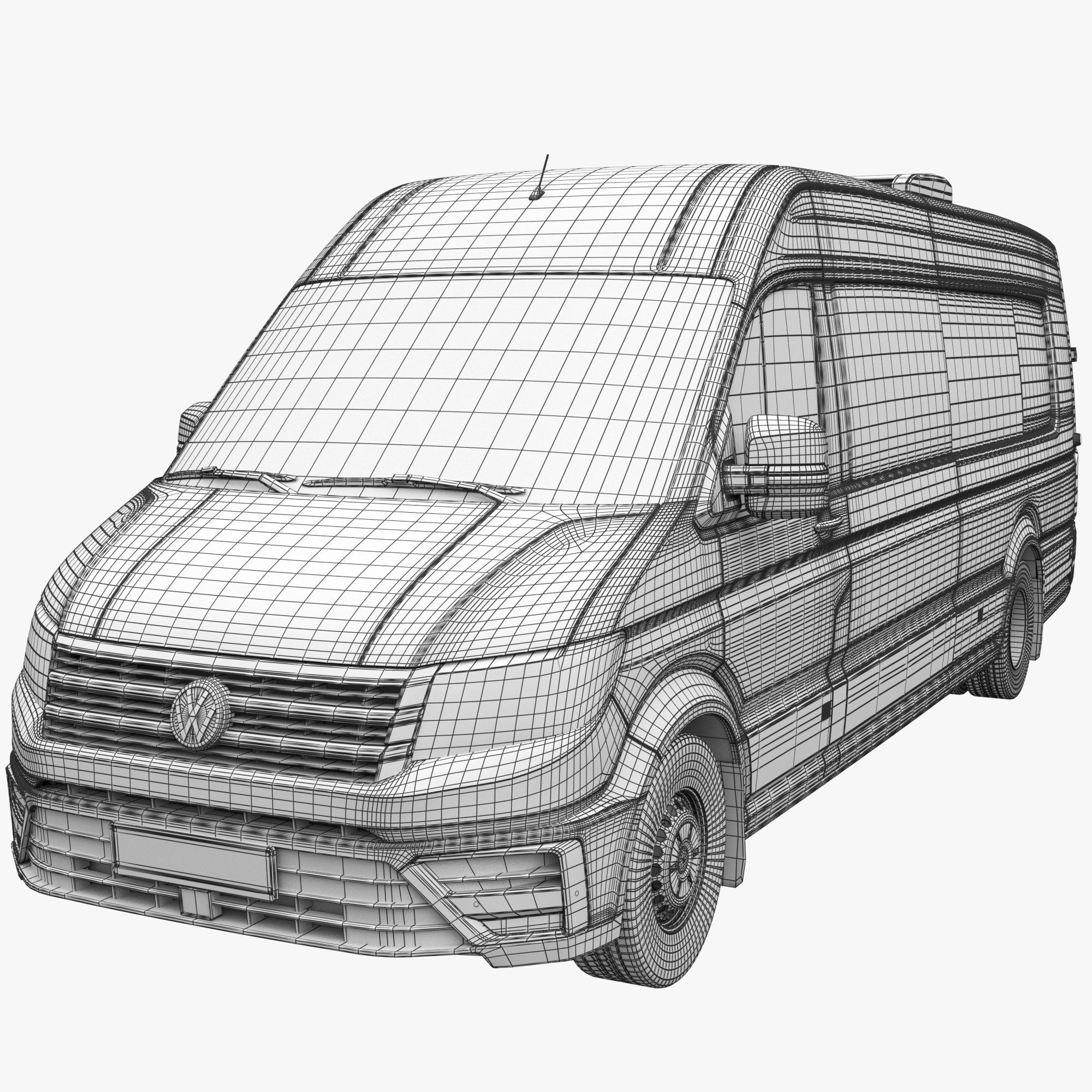 VW Crafter50 2Gen L5H3 MiniBus  3D model_18