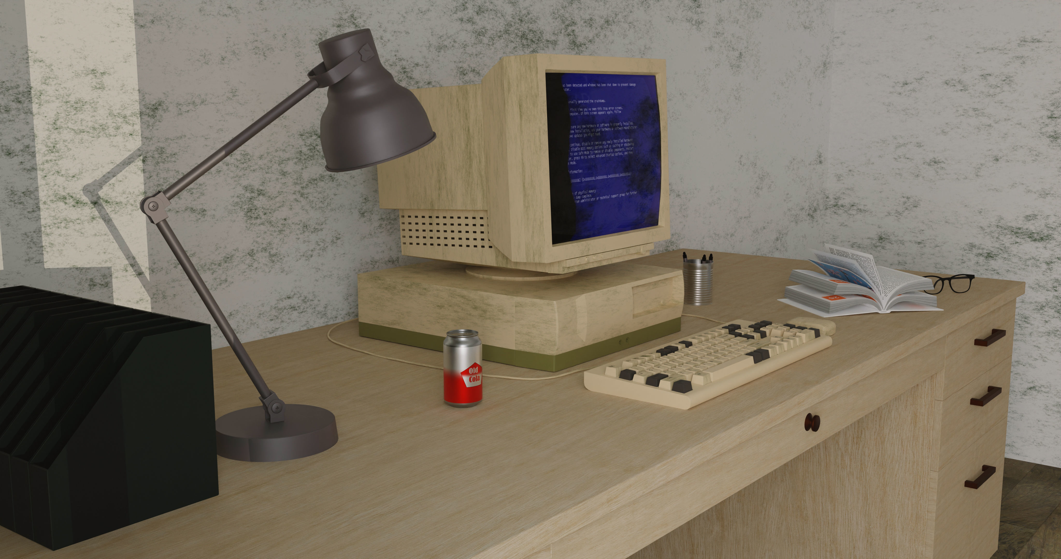 Abandoned Office Workplace 3d model 3D model_5