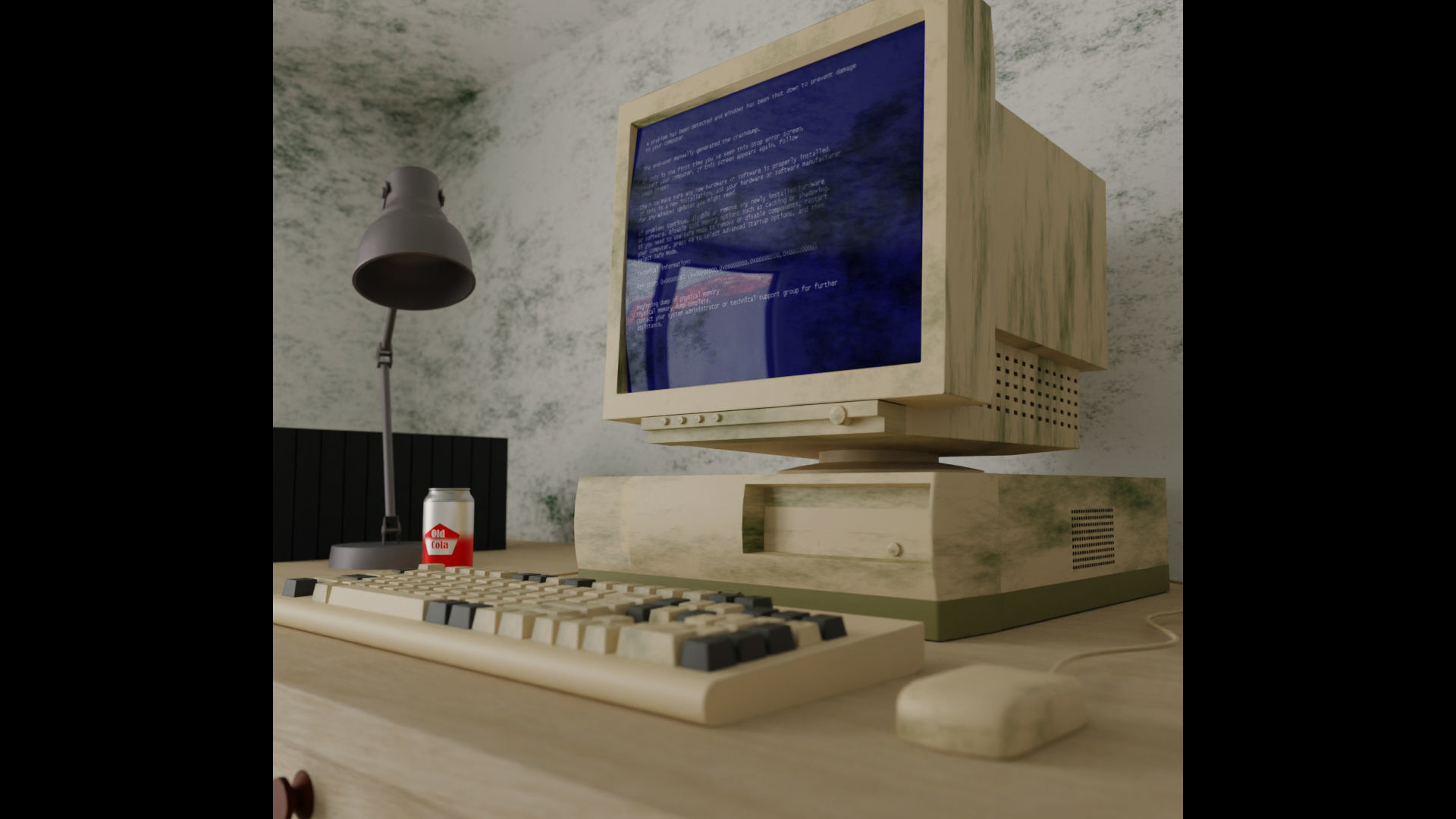 Abandoned Office Workplace 3d model 3D model_12