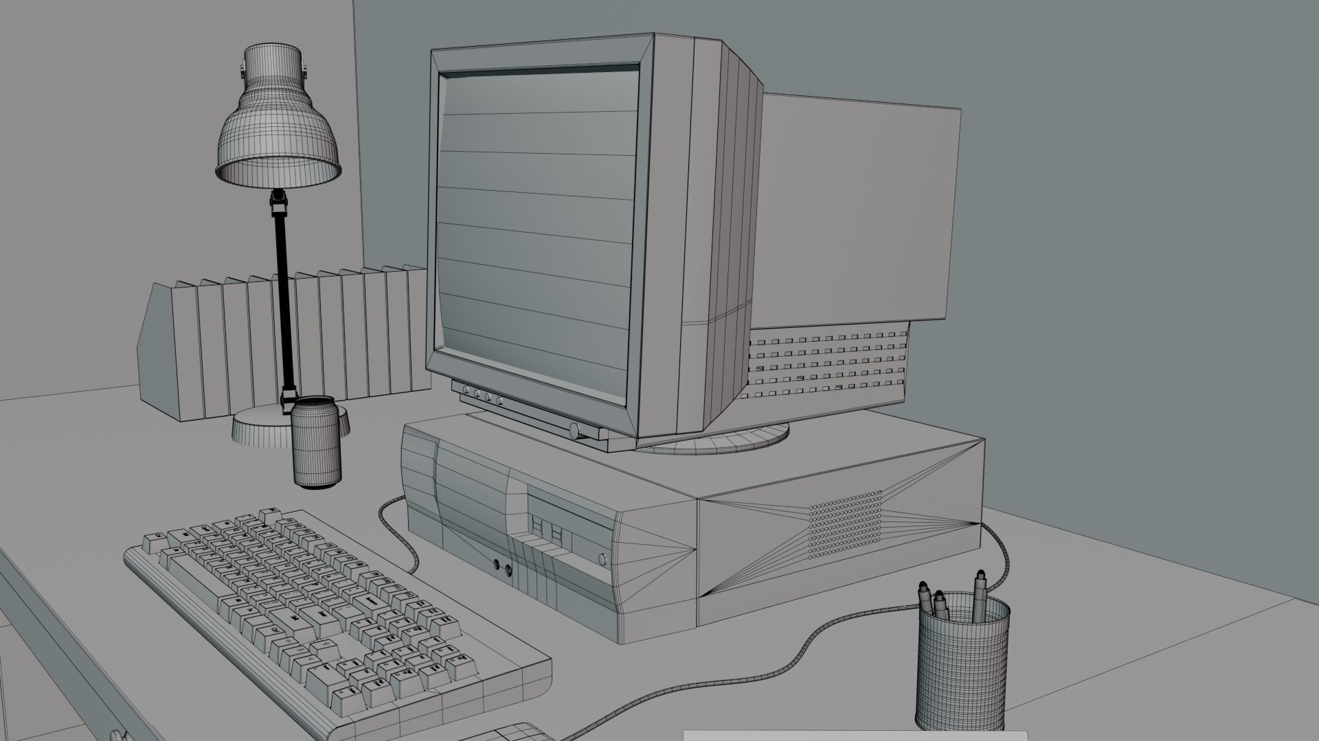 Abandoned Office Workplace 3d model 3D model_16