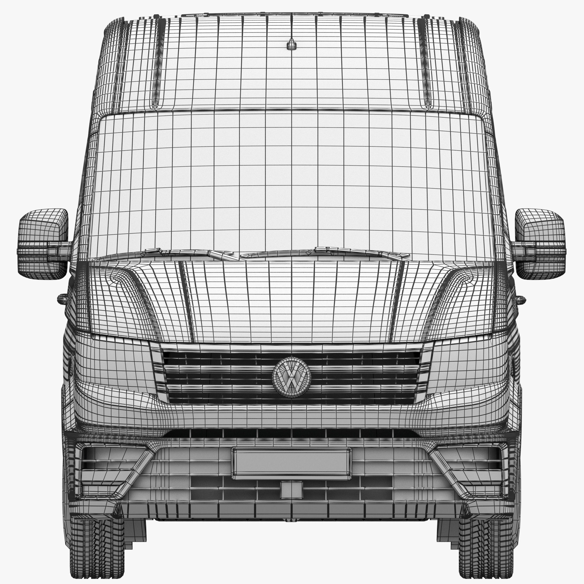 VW Crafter 2 PanelVan L4H3 3D model_21