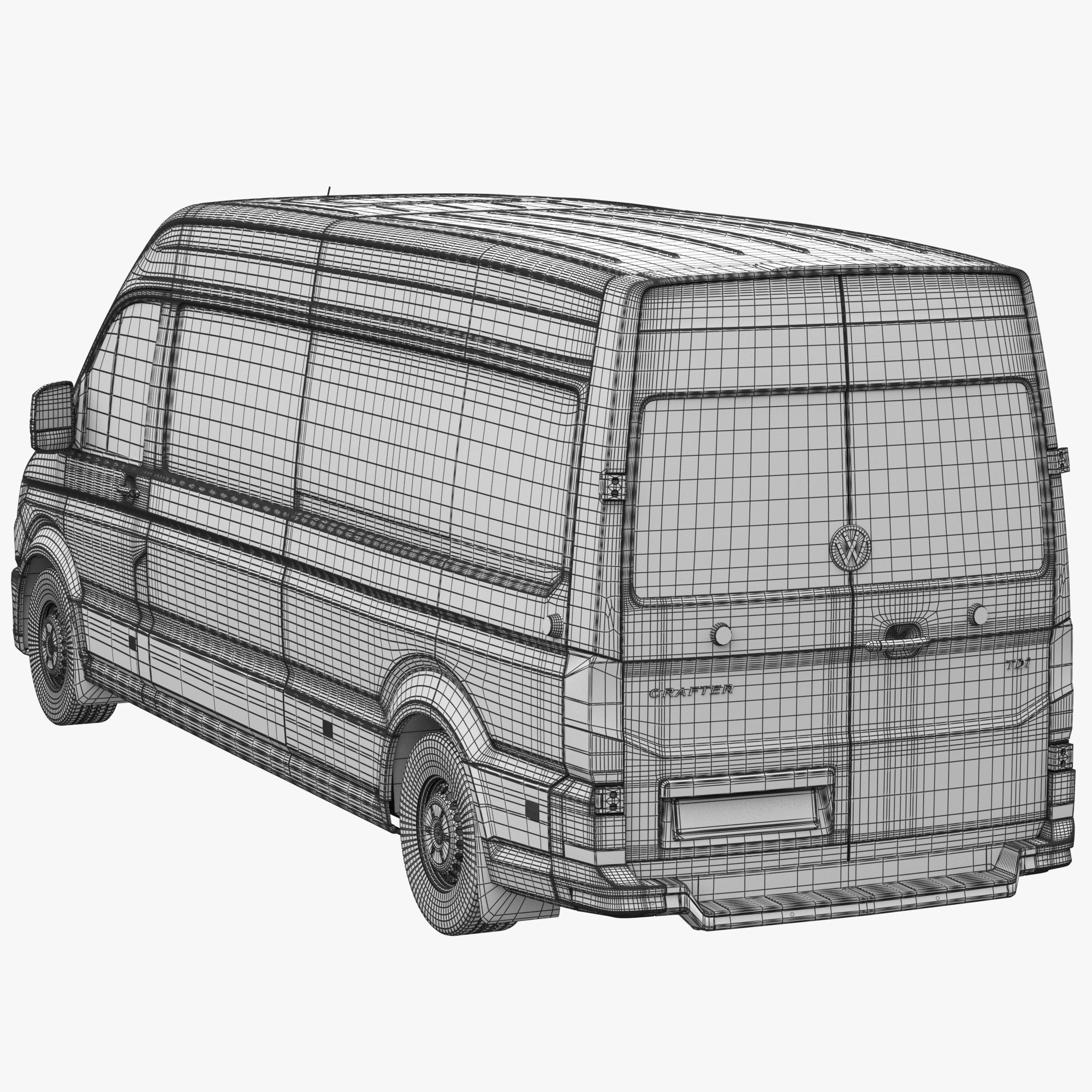 VW Crafter 2 PanelVan L4H3 3D model_20