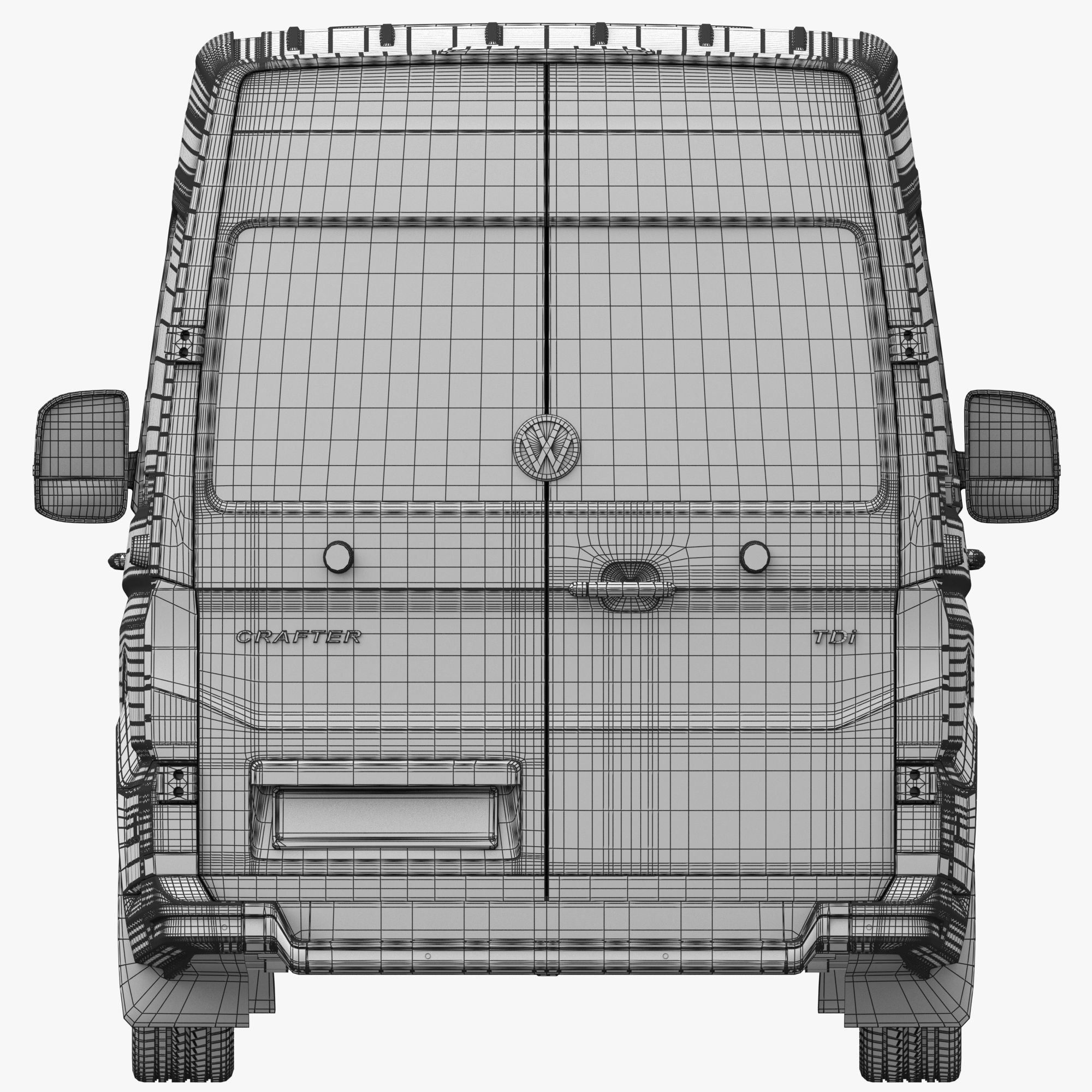 VW Crafter 2 PanelVan L4H3 3D model_22