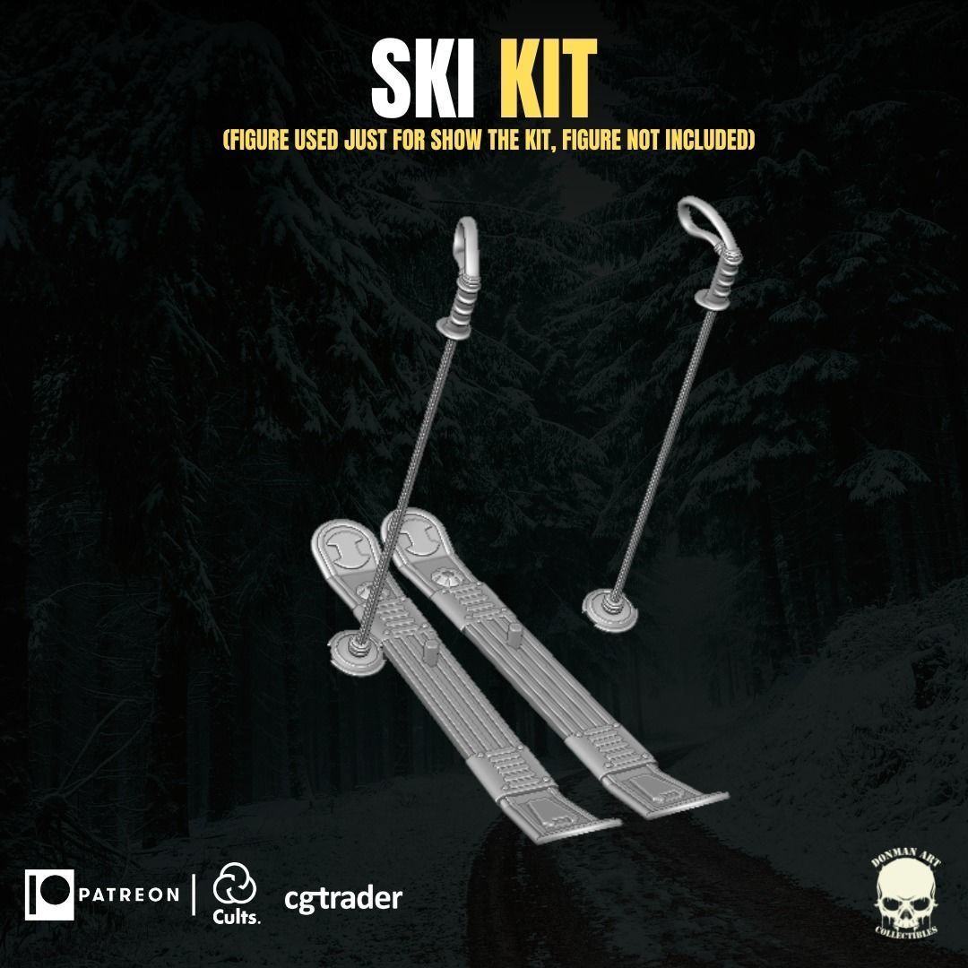 Ski Kit for Action Figures 3D print model_16