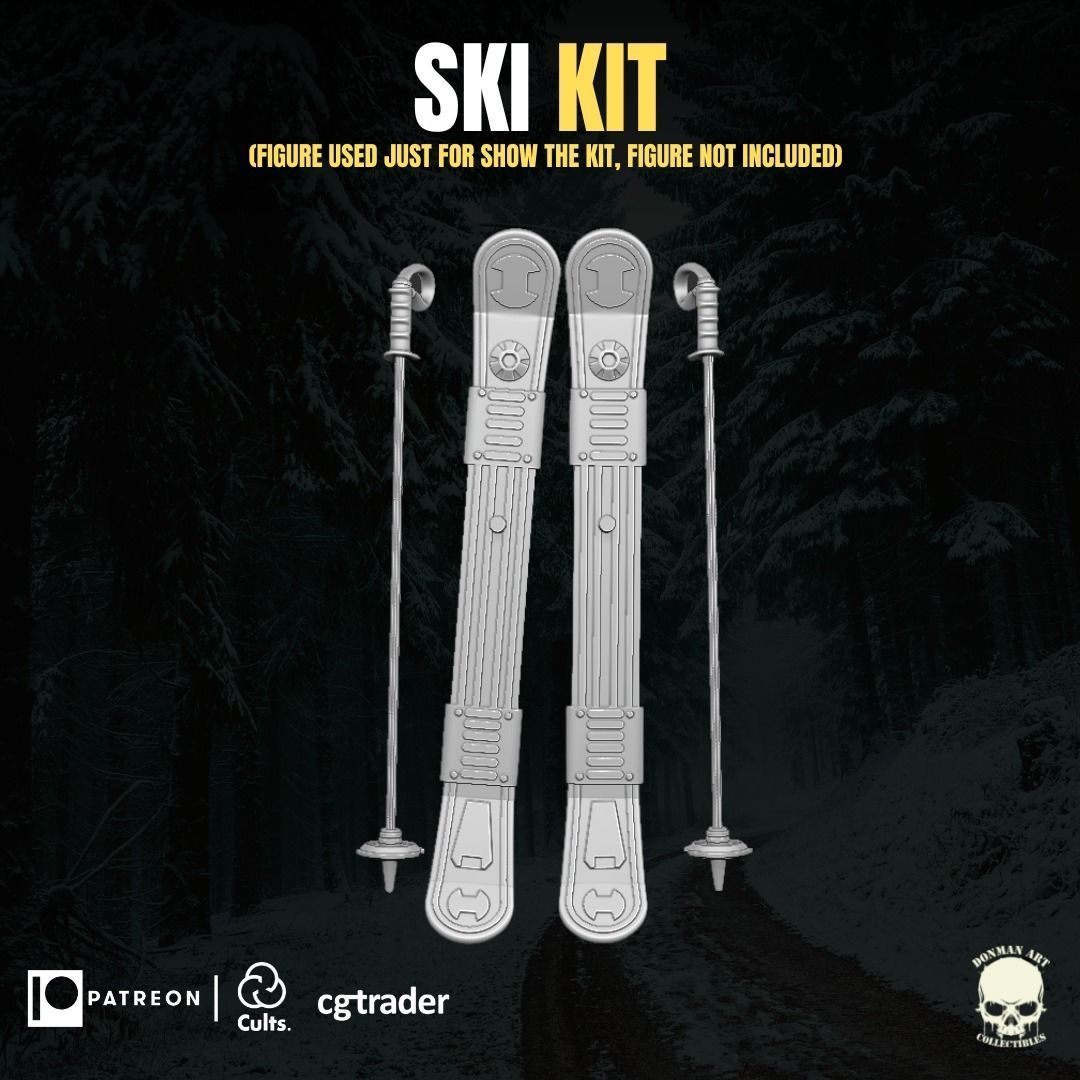Ski Kit for Action Figures 3D print model_23