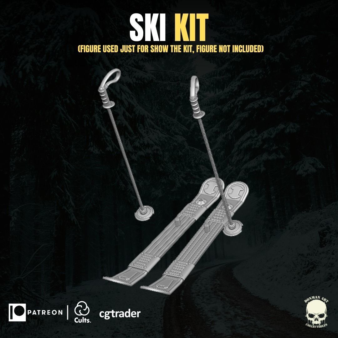 Ski Kit for Action Figures 3D print model_19
