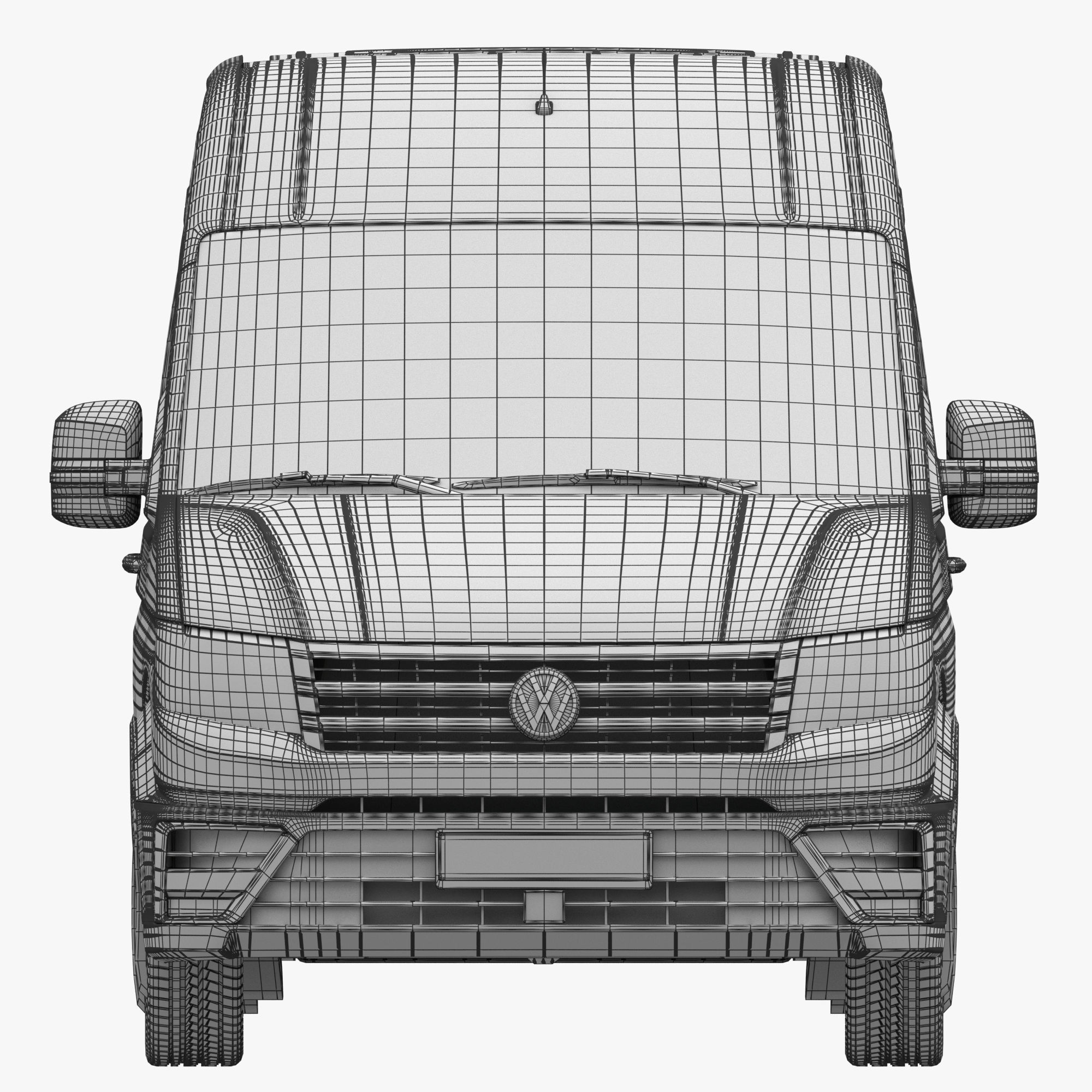 VW Crafter 2 Panel Van 3D model_22