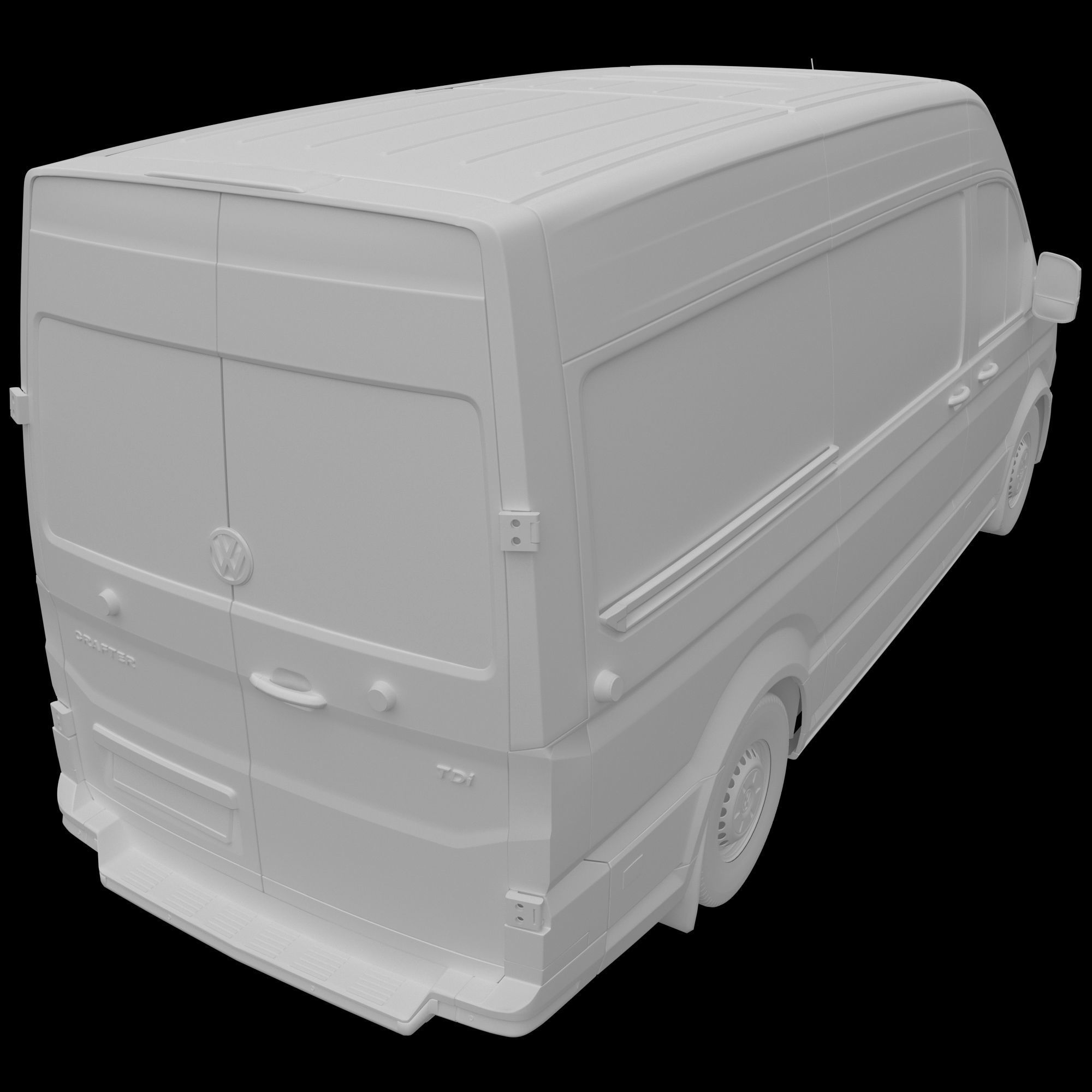 VW Crafter 2 Panel Van 3D model_17