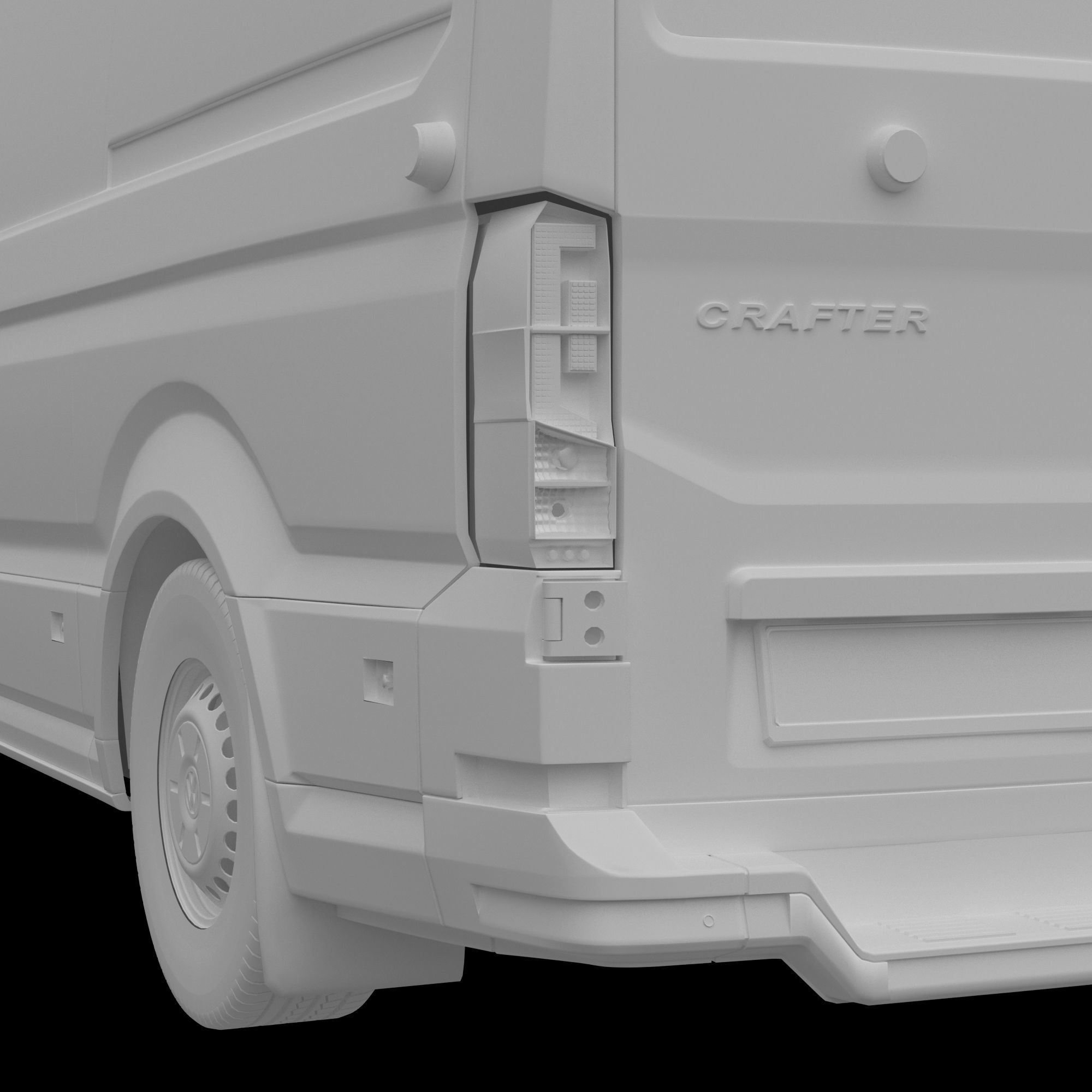 VW Crafter 2 Panel Van 3D model_18