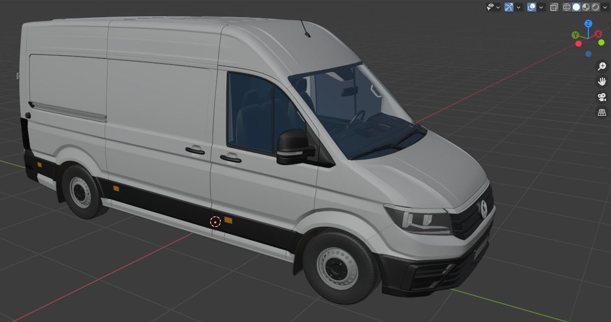 VW Crafter 2 Panel Van 3D model_26