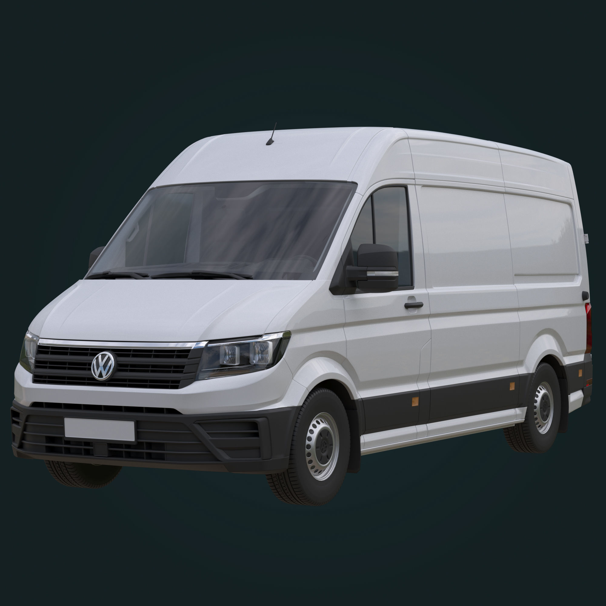 VW Crafter 2 Panel Van 3D model_1