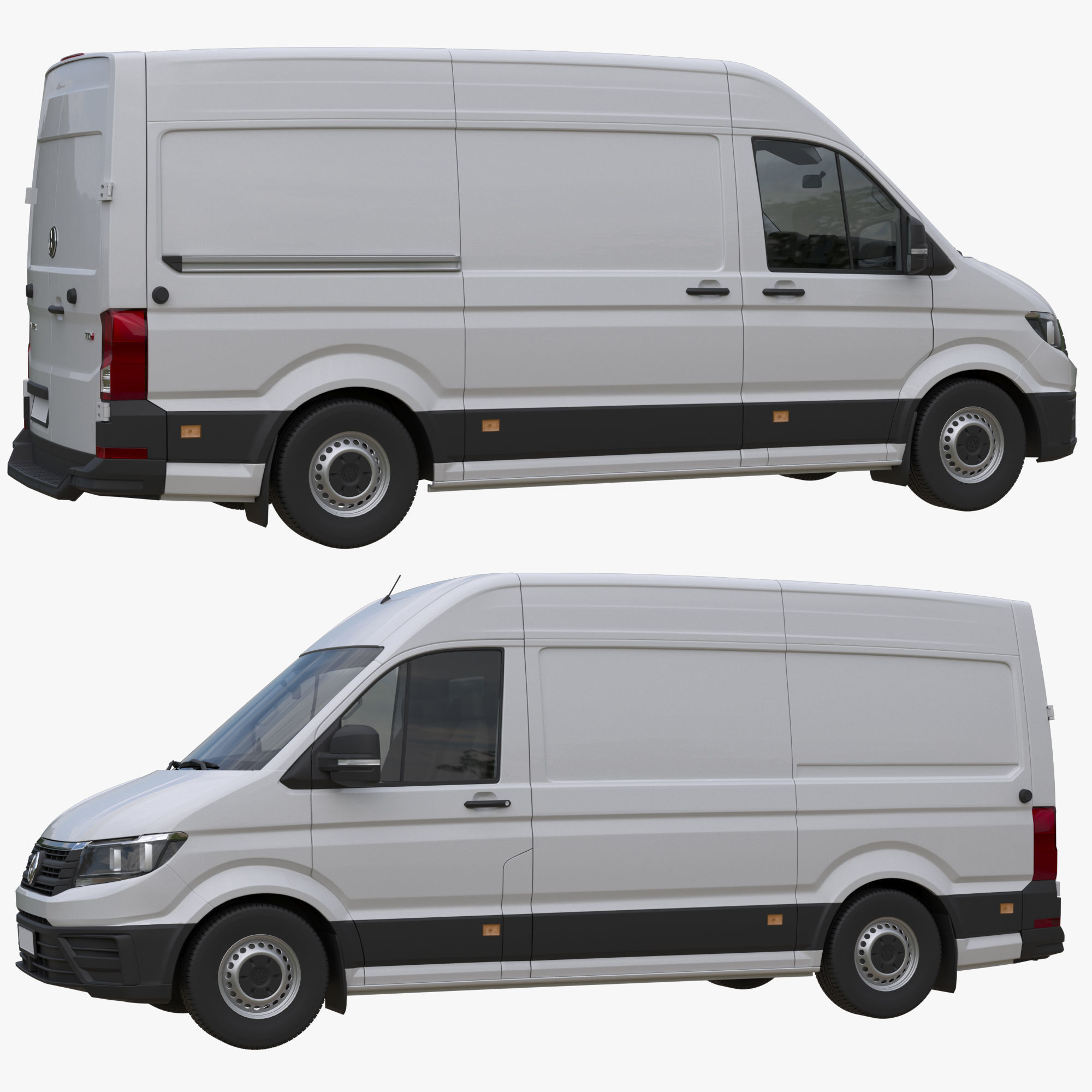 VW Crafter 2 Panel Van 3D model_6