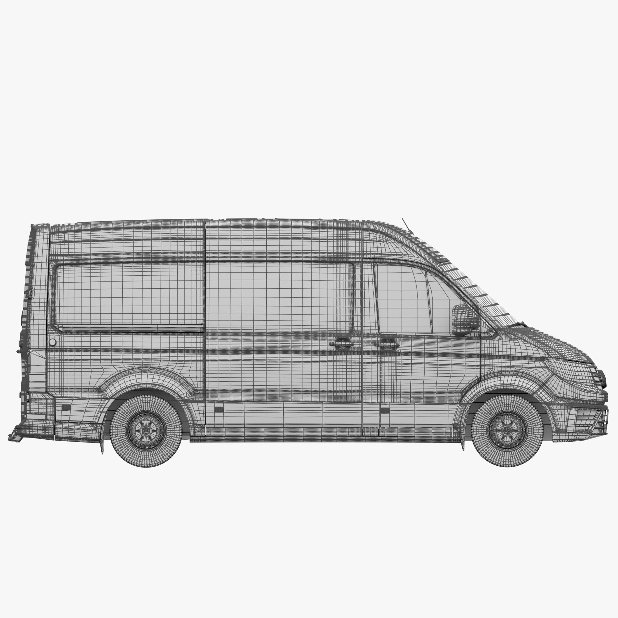 VW Crafter 2 Panel Van 3D model_24