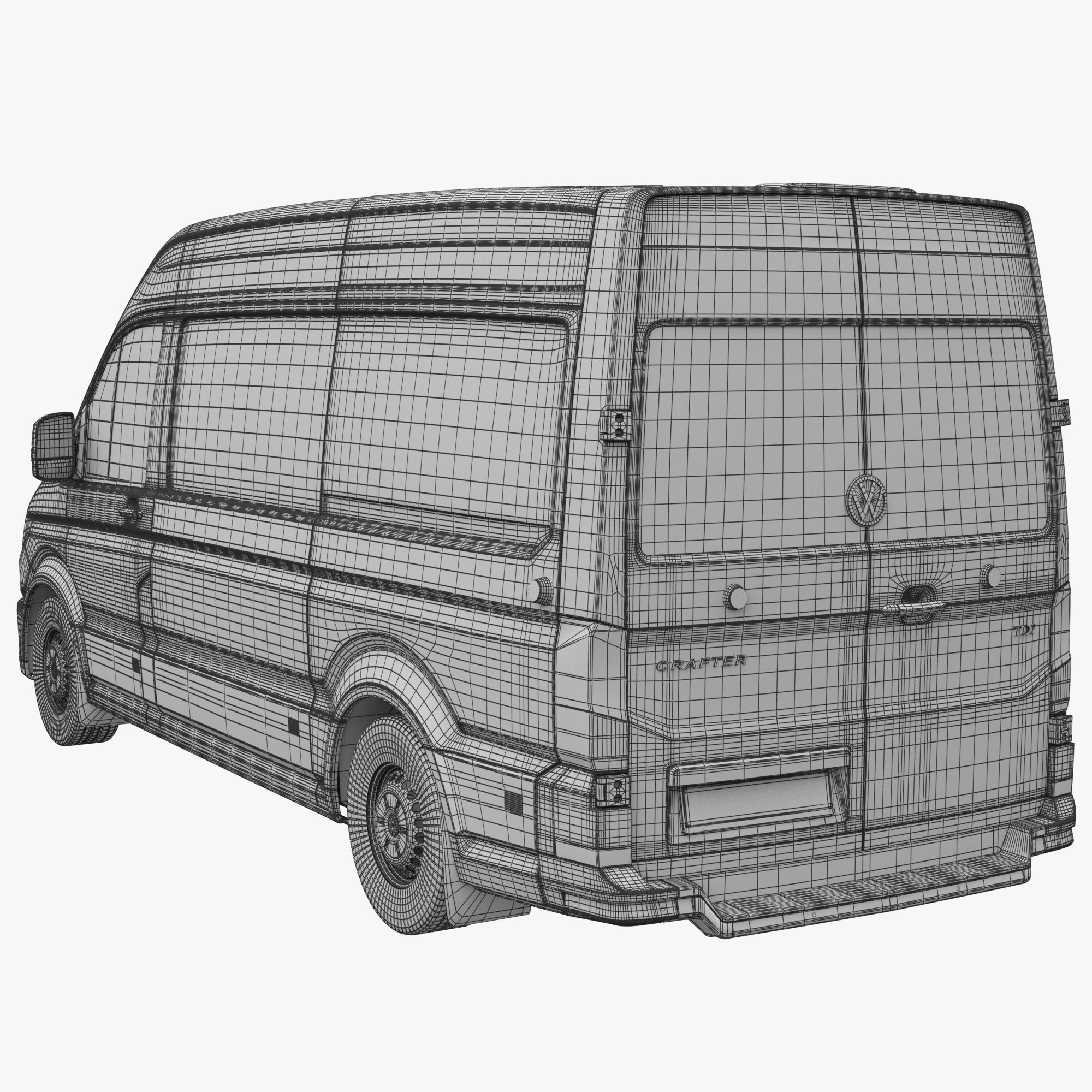VW Crafter 2 Panel Van 3D model_21