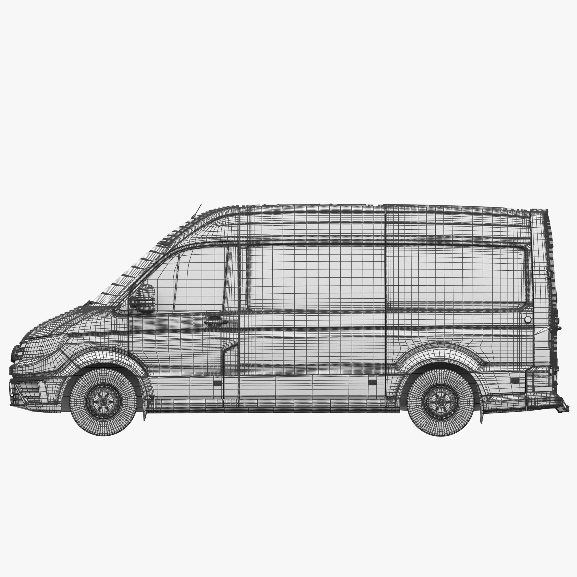 VW Crafter 2 Panel Van 3D model_25