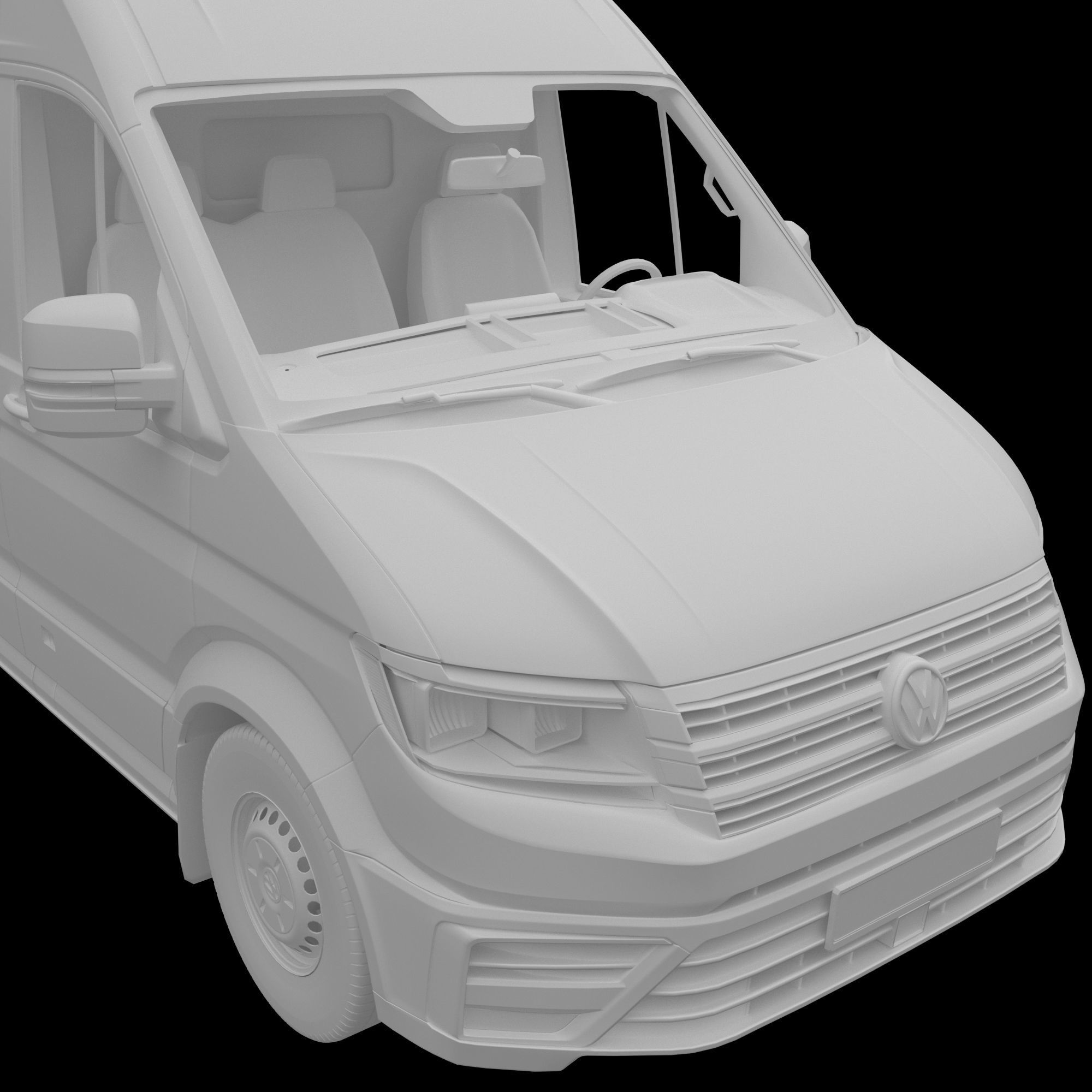 VW Crafter 2 Panel Van 3D model_19