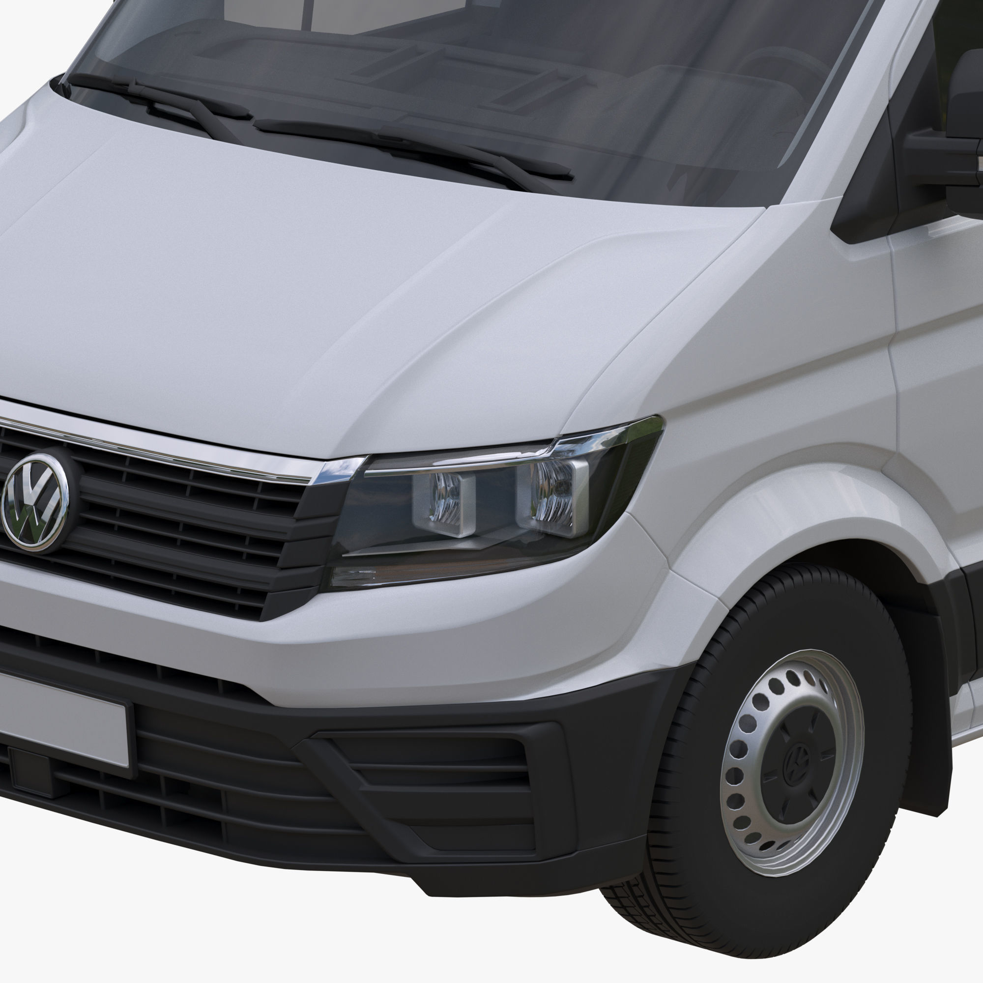VW Crafter 2 Panel Van 3D model_9