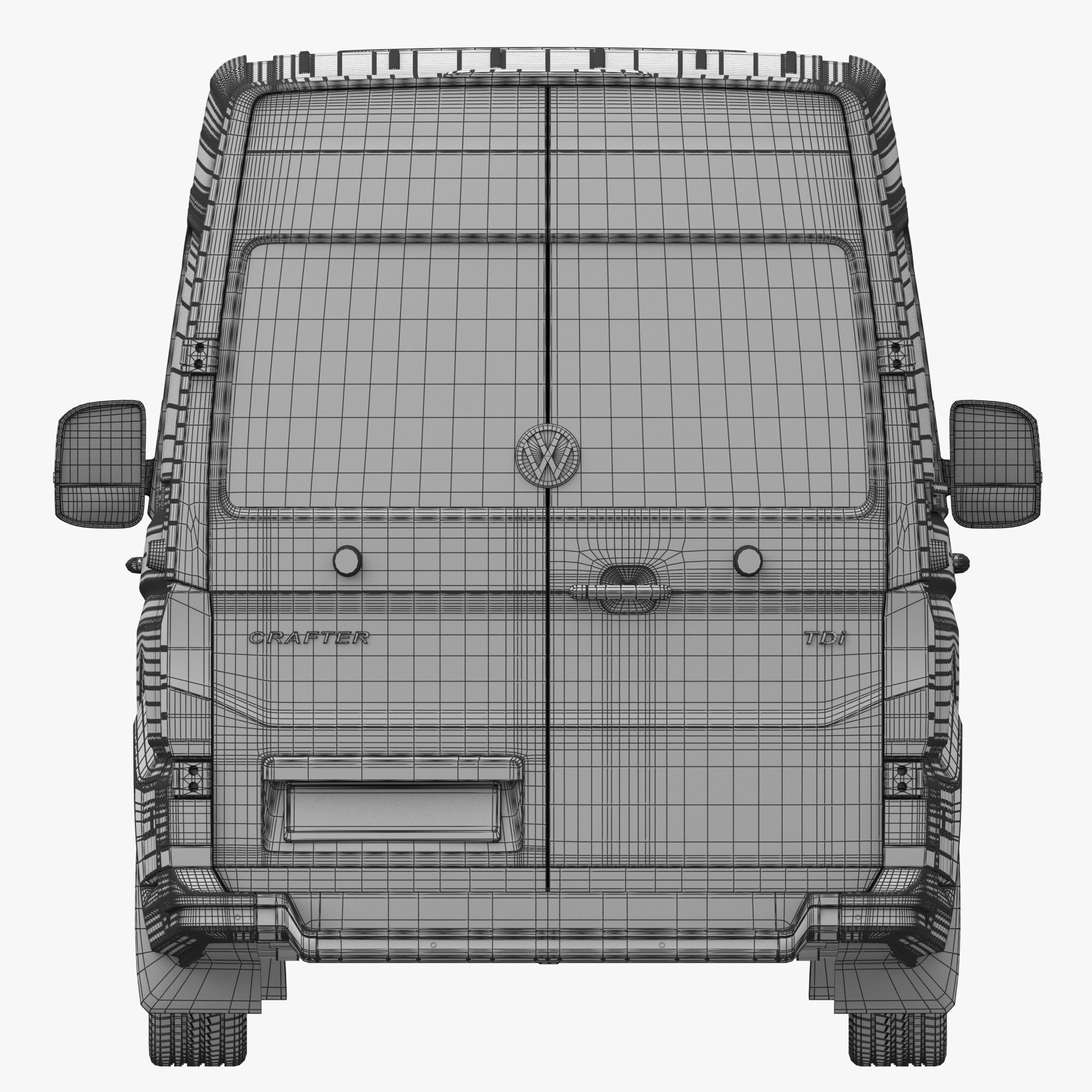 VW Crafter 2 Panel Van 3D model_23