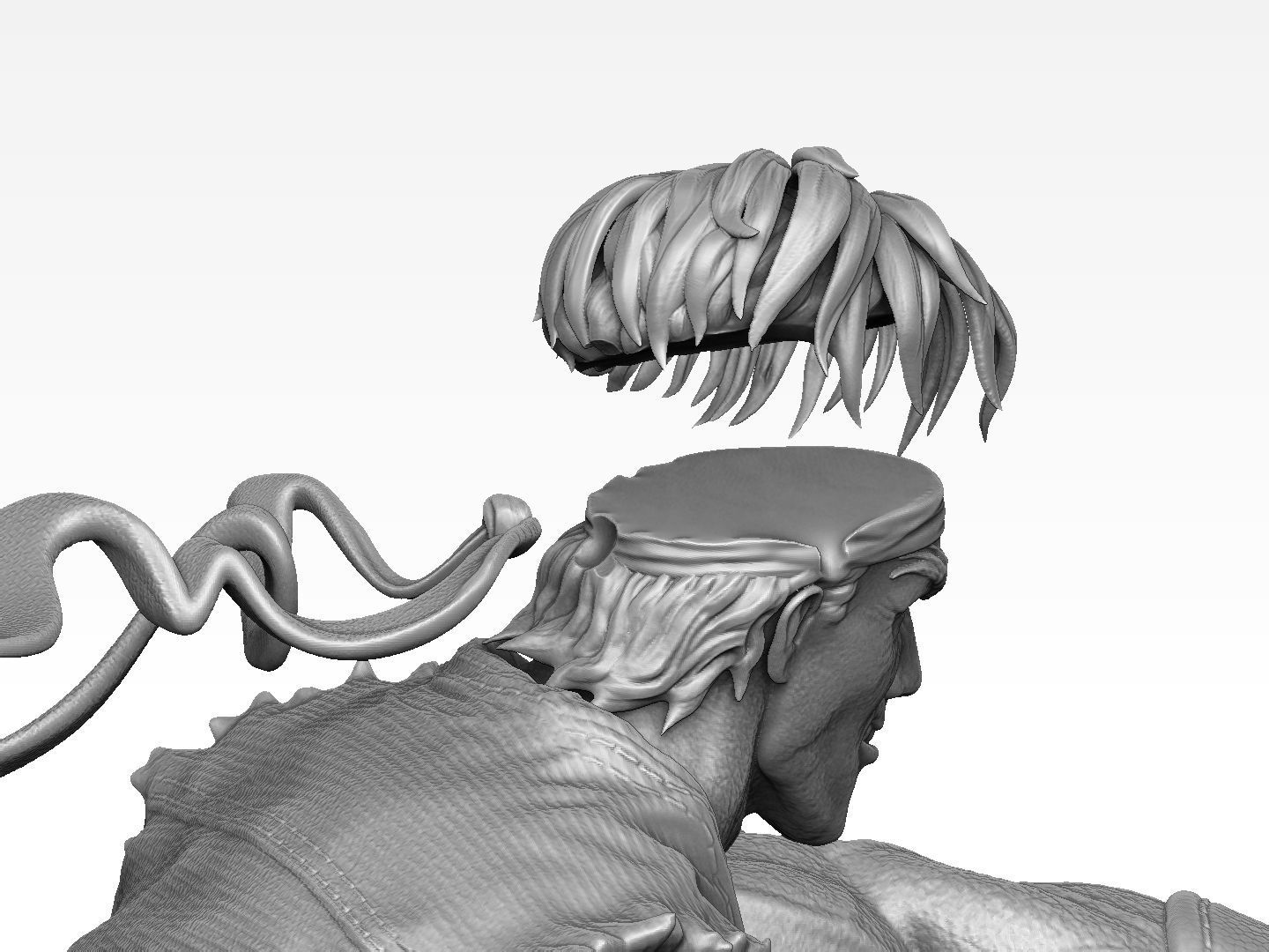 Ryu in Street Fighter 2 for 3D printing STL 3D print model_31