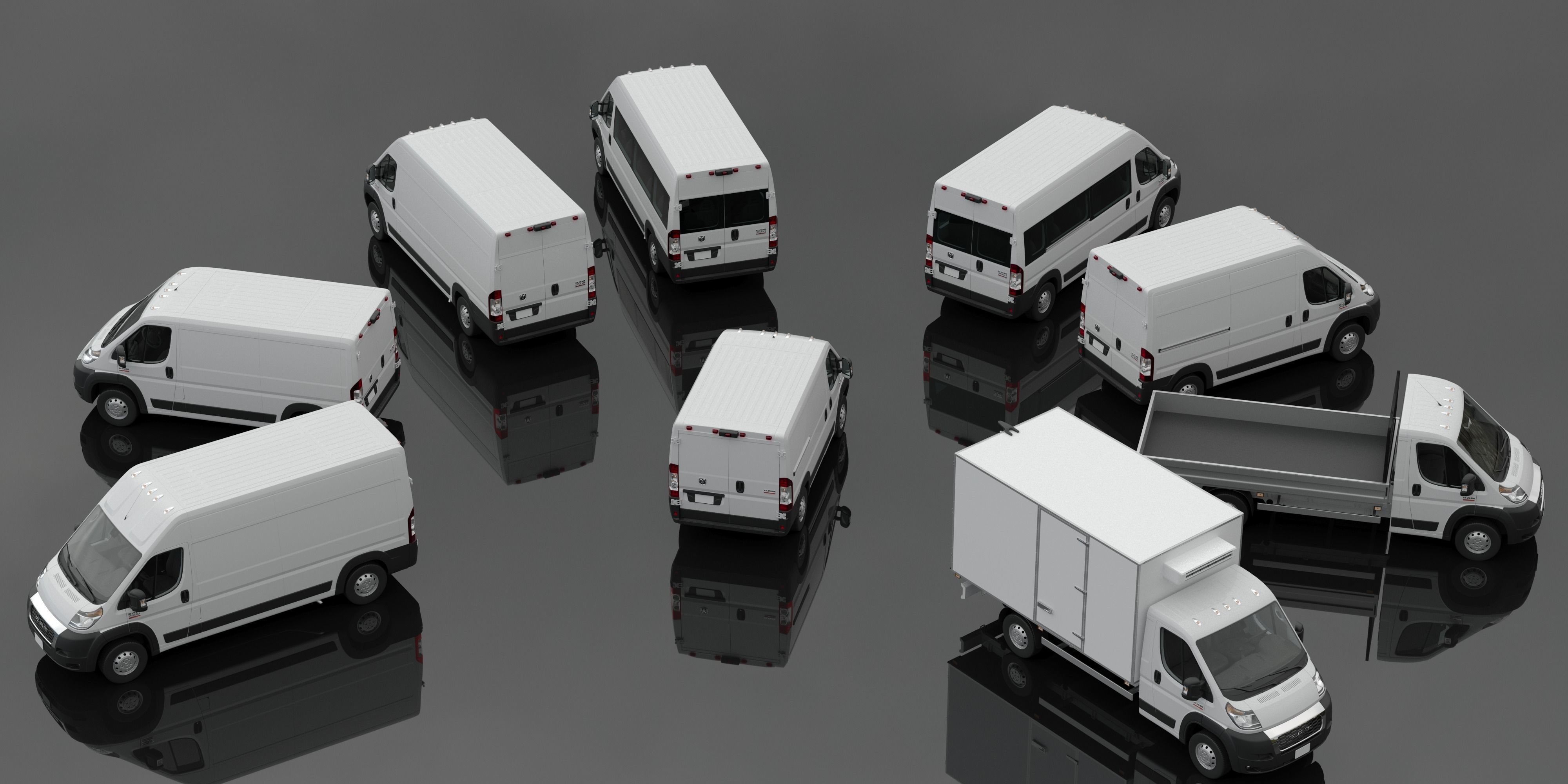 RAM PROMASTER 1500 2500 3500 3D Model Collection_3