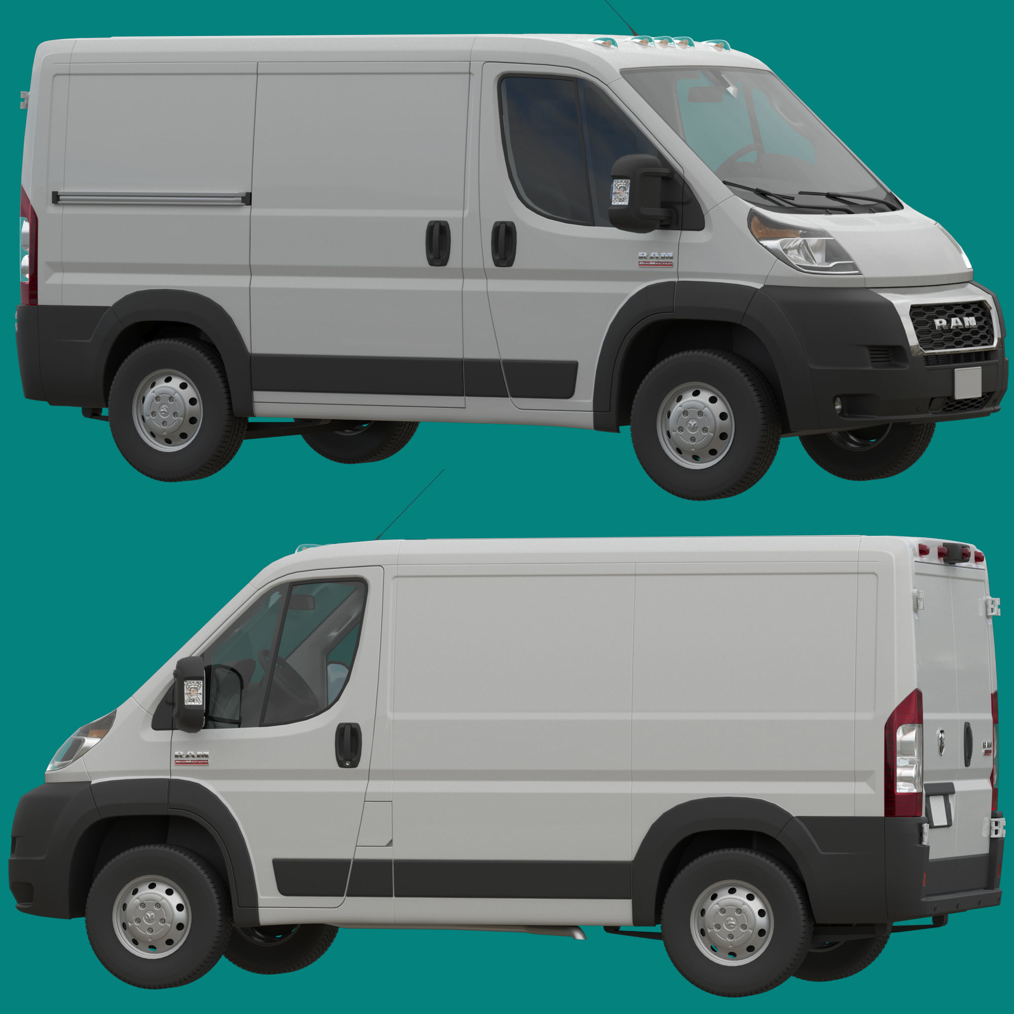 RAM PROMASTER 1500 2500 3500 3D Model Collection_17