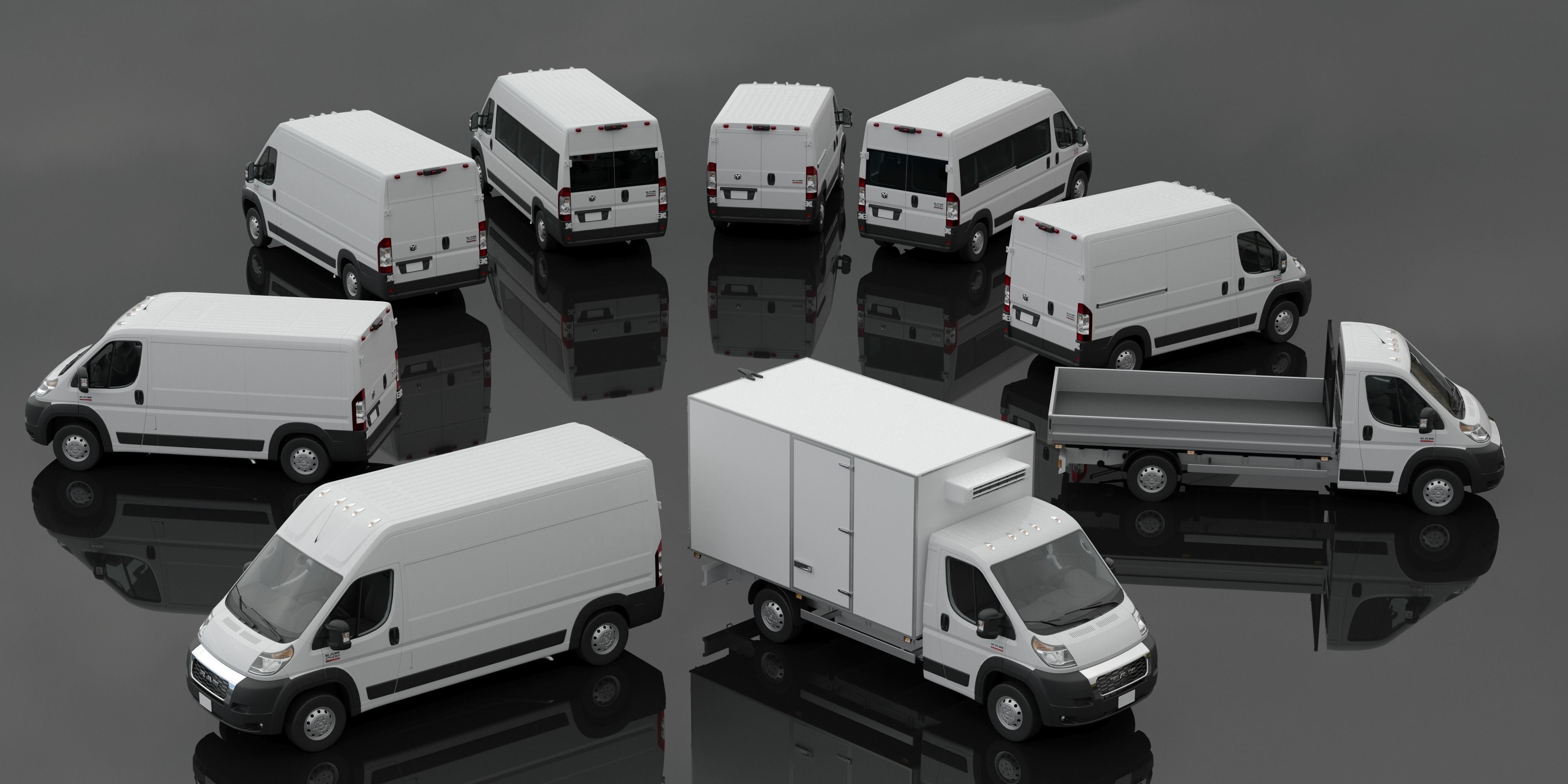 RAM PROMASTER 1500 2500 3500 3D Model Collection_2