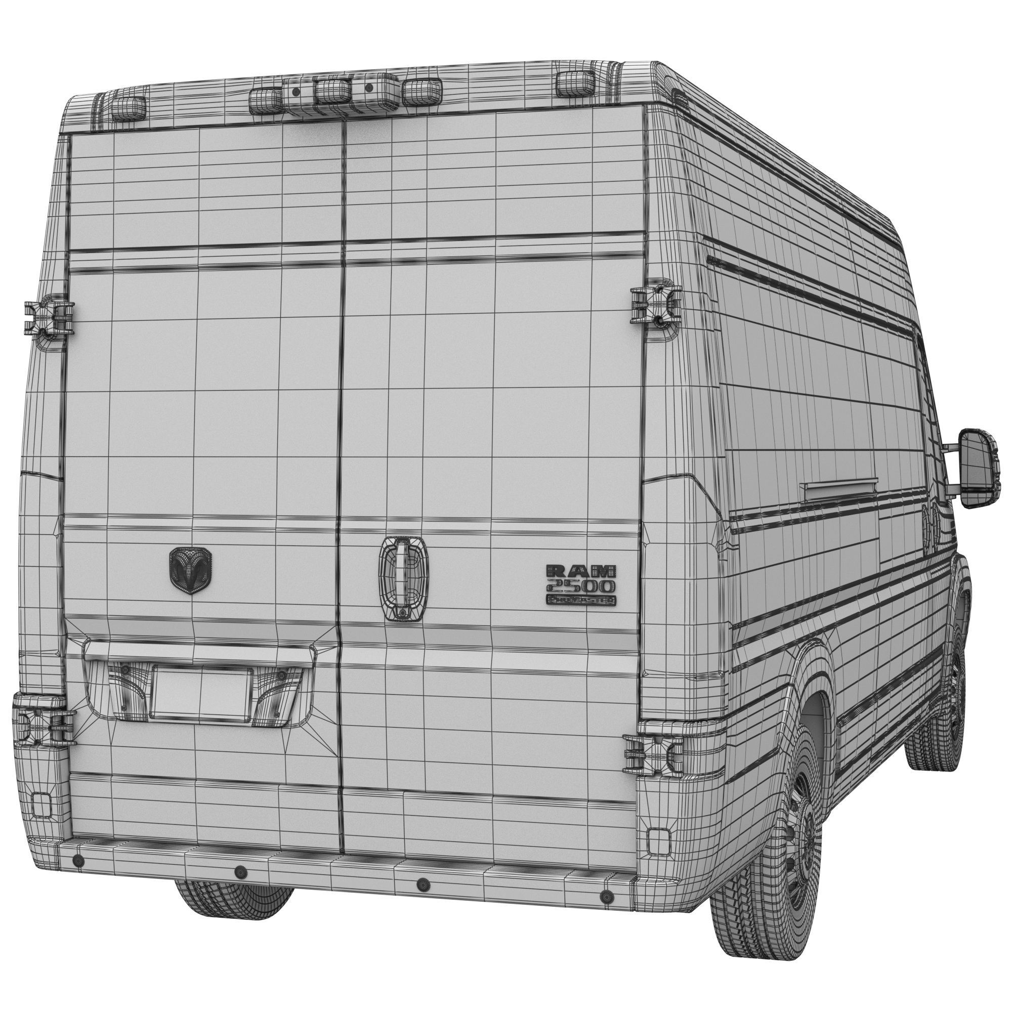 RAM PROMASTER 1500 2500 3500 3D Model Collection_26
