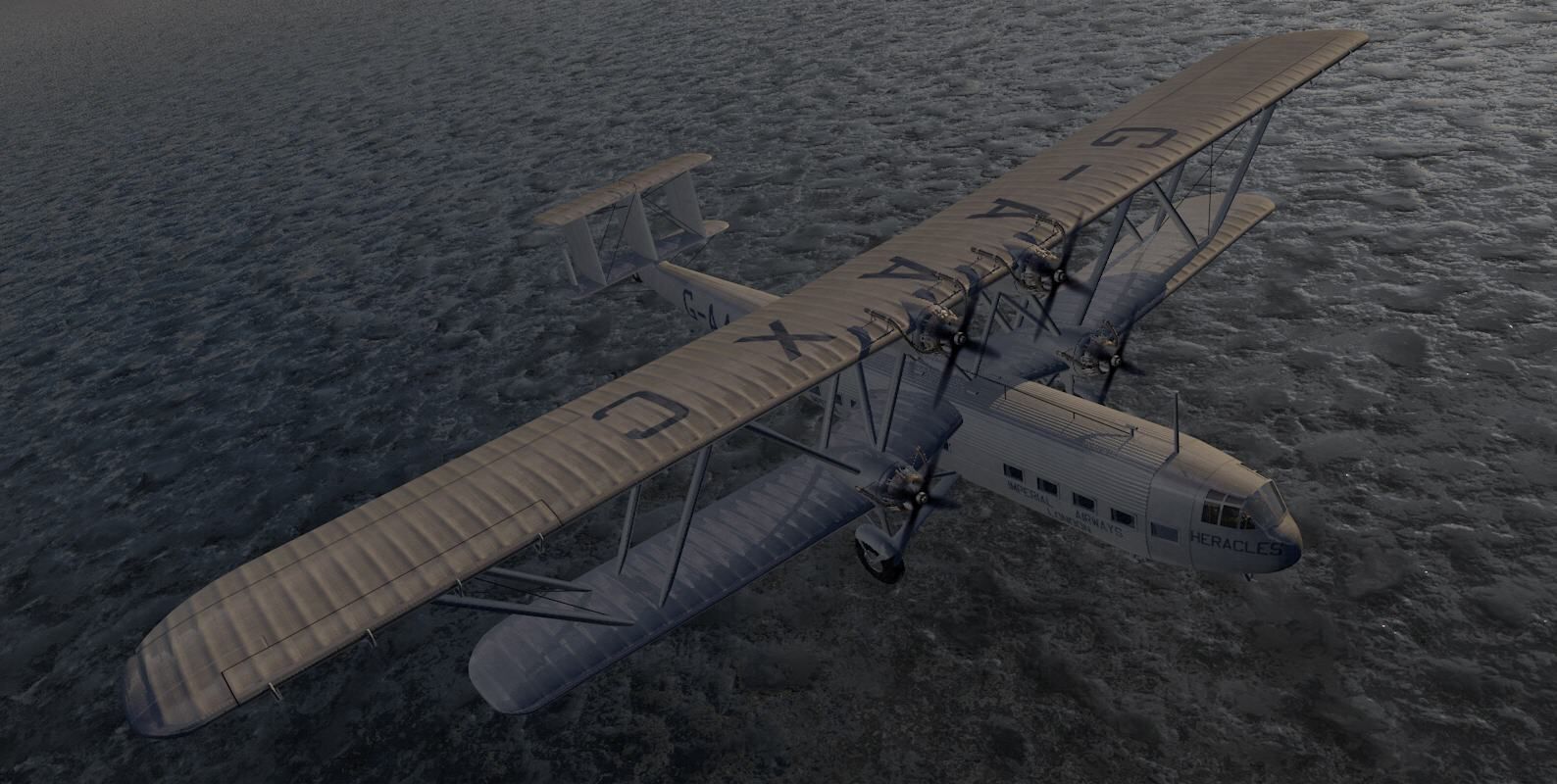 Handley Page HP-42 3D model_8