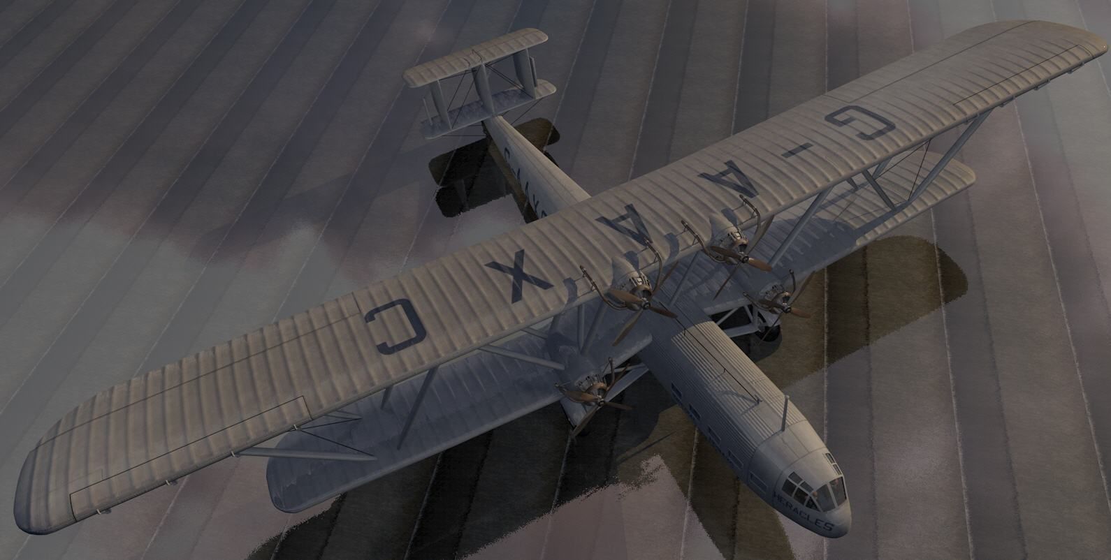 Handley Page HP-42 3D model_4