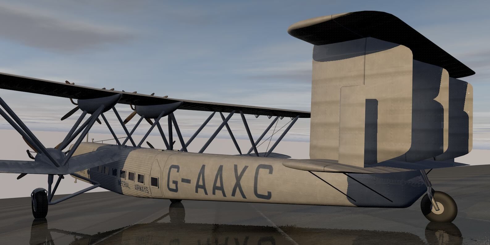 Handley Page HP-42 3D model_6