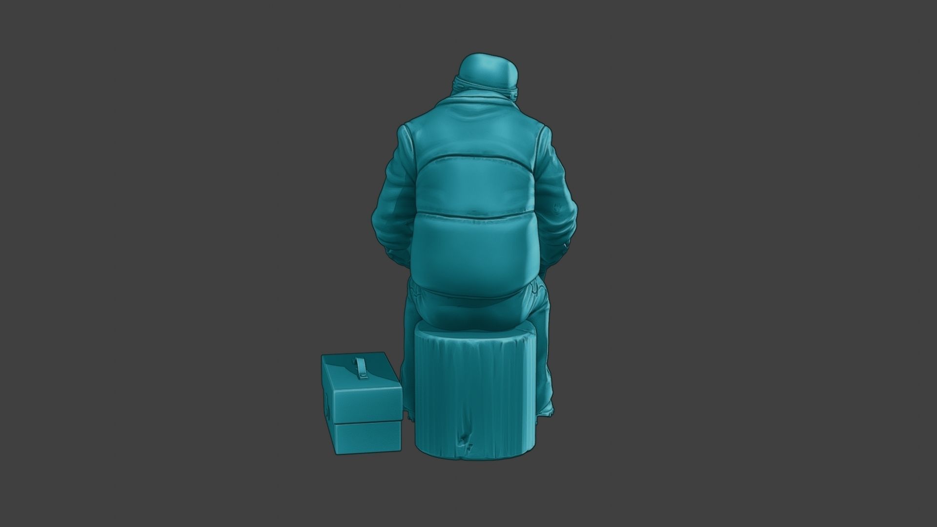 Actual Male Truck Driver AMTD 003 3D print model_6