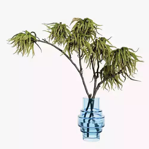 Decorative branches with green flowers