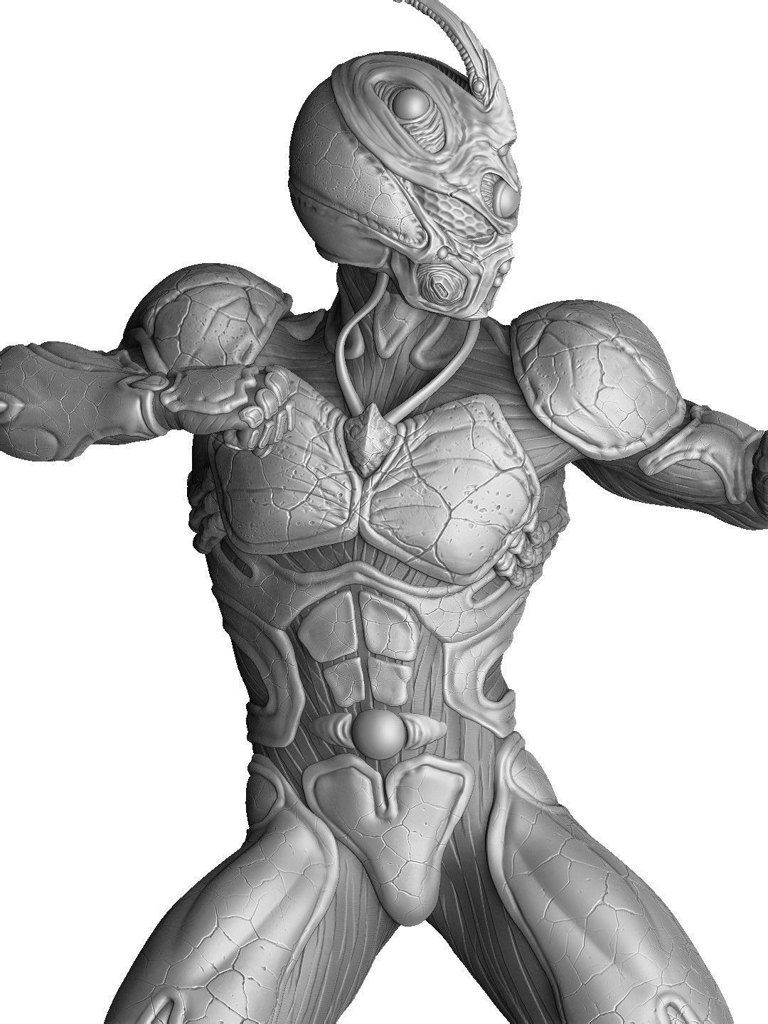 GUYVER for 3D print STL 3D print model_8