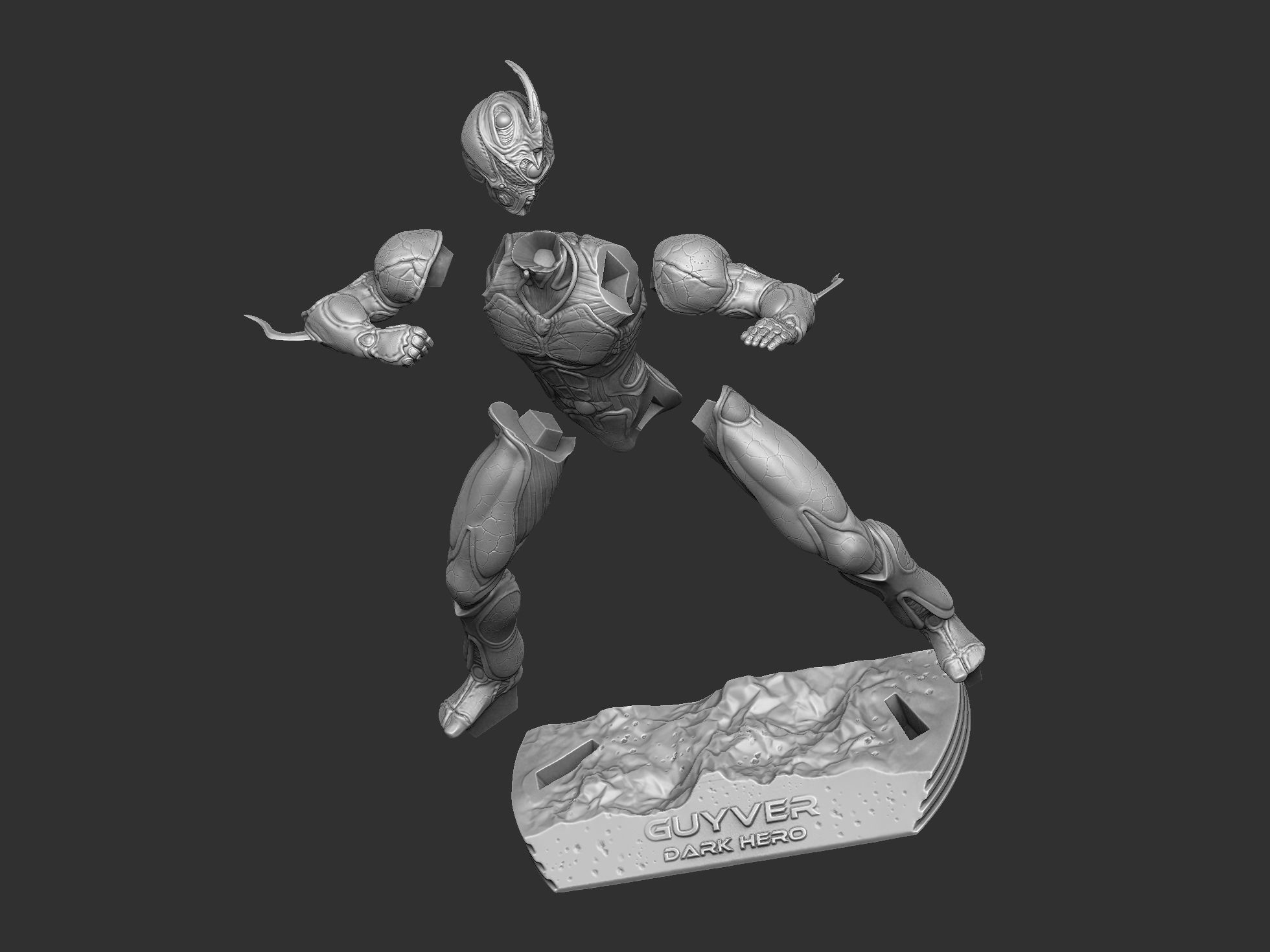 GUYVER for 3D print STL 3D print model_34
