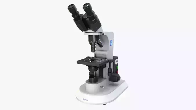 RoschVault Microscope PBR GameReady Low-poly 3D model